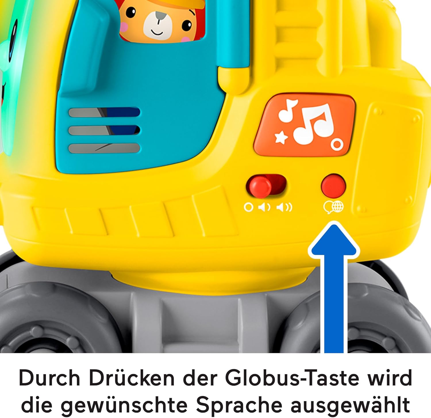 Fisher-Price Count & Stack Kran – Interaktives Lernspielzeug für Babys (HXF48)