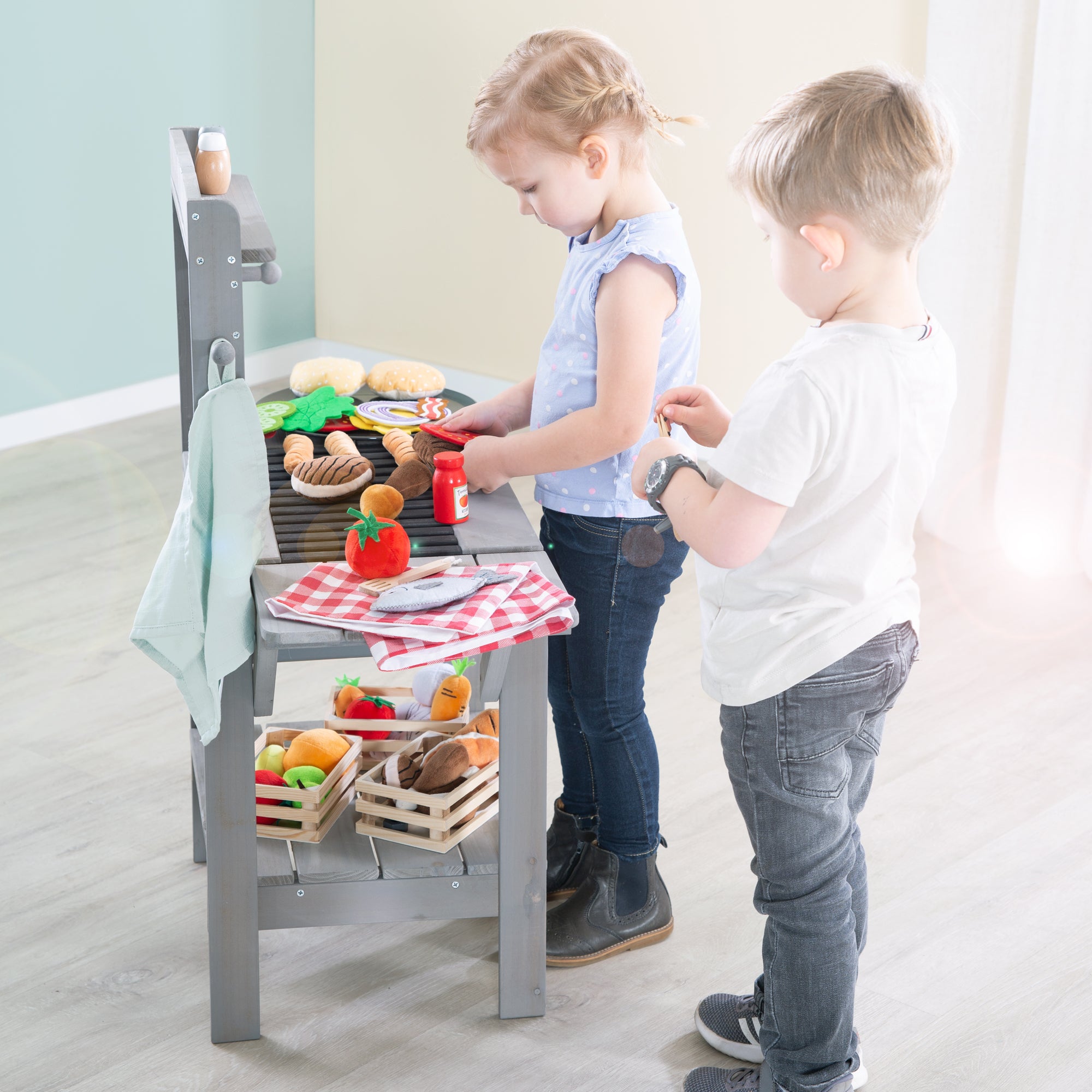 Roba 456036GA Matschküche 'BBQ' grau – Outdoor + - Produktbild 5