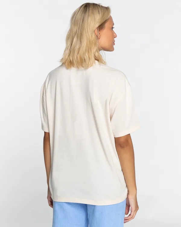 Billabong T-Shirt Damen Antique Weiß GR. L