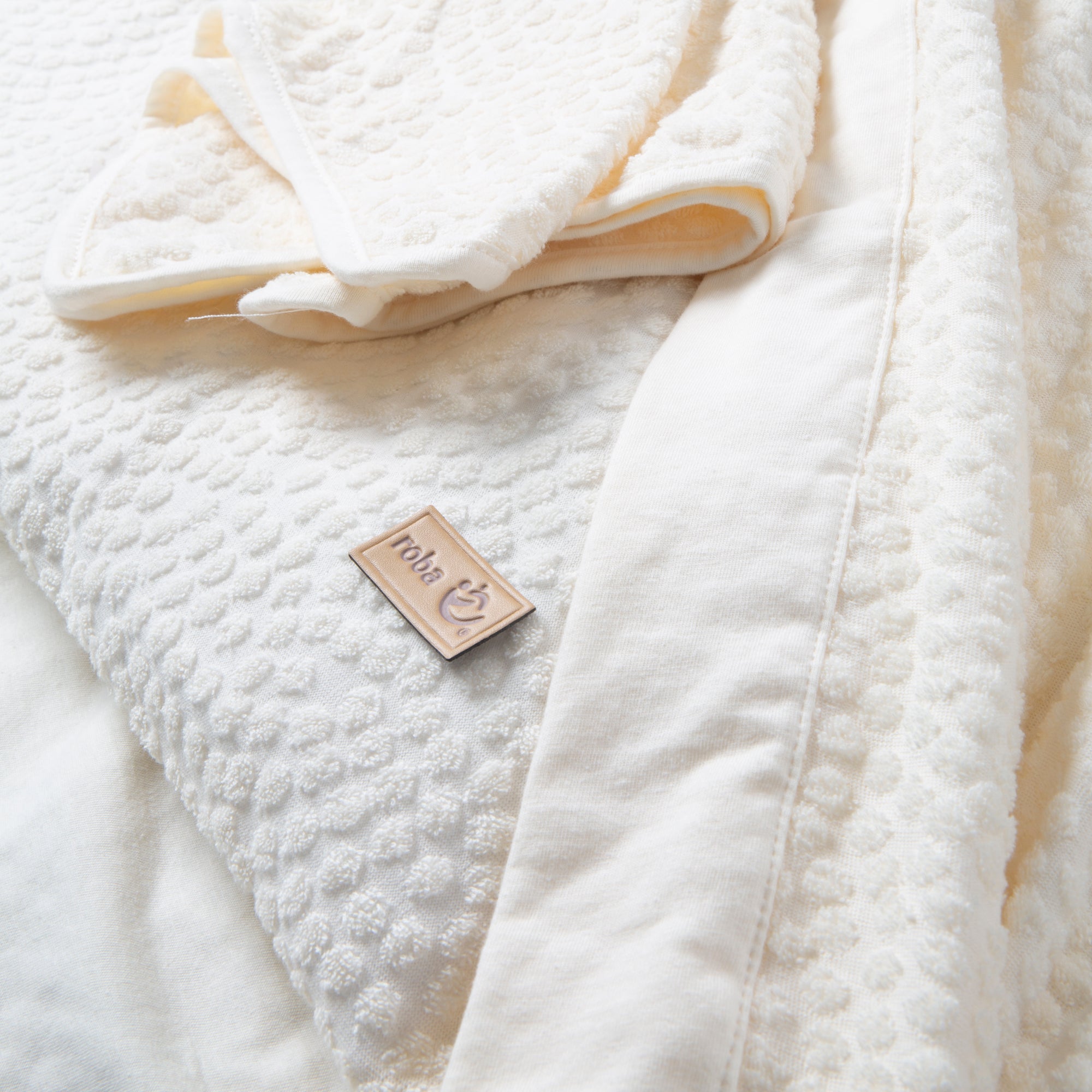 Roba 306117G281 Baby-Einschlagdecke 'Seashells' oyster neutral weiß – Heim Textilien - Produktbild 3