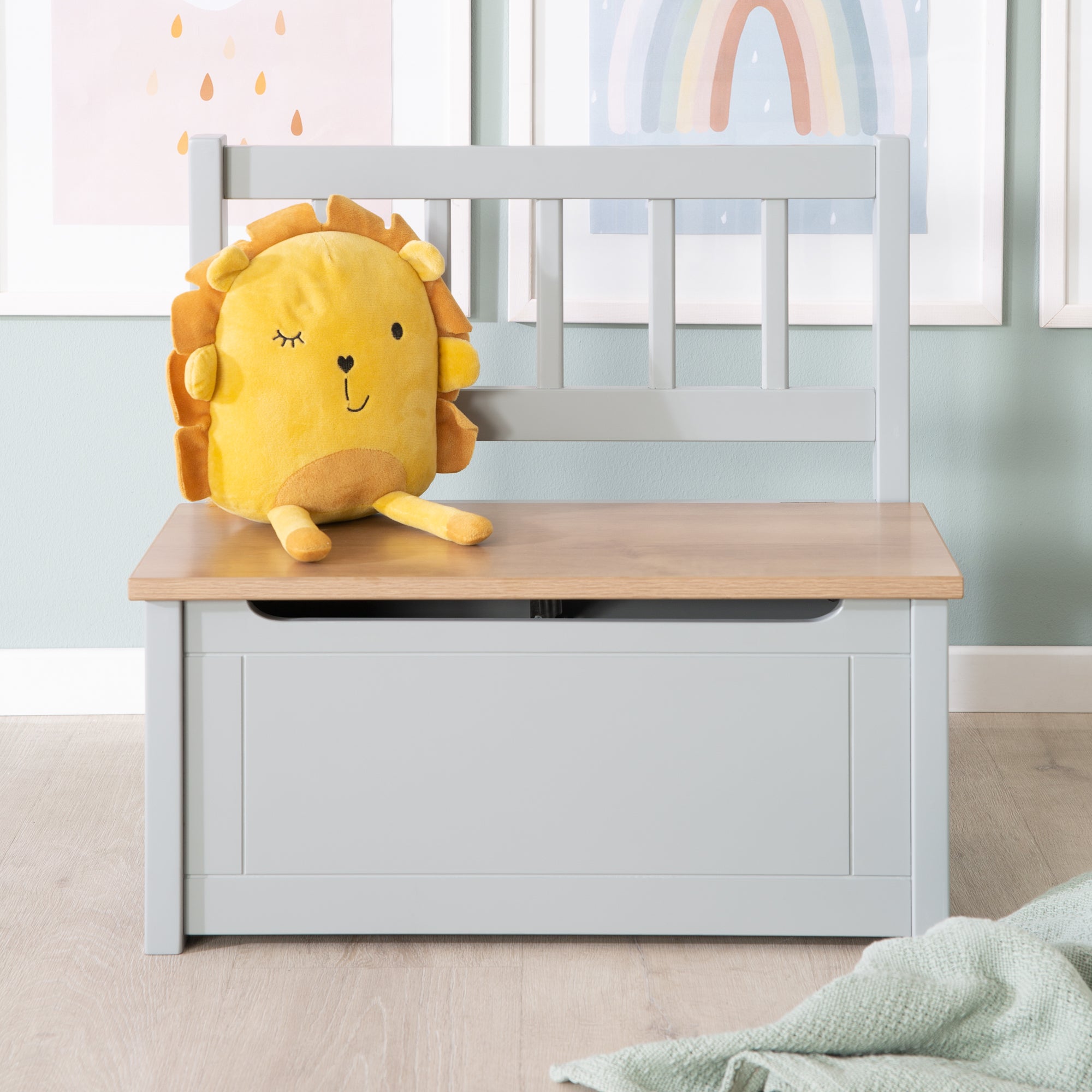 Roba 450050HTP Kindertruhenbank holz taupe – Spielmöbel - Produktbild 8