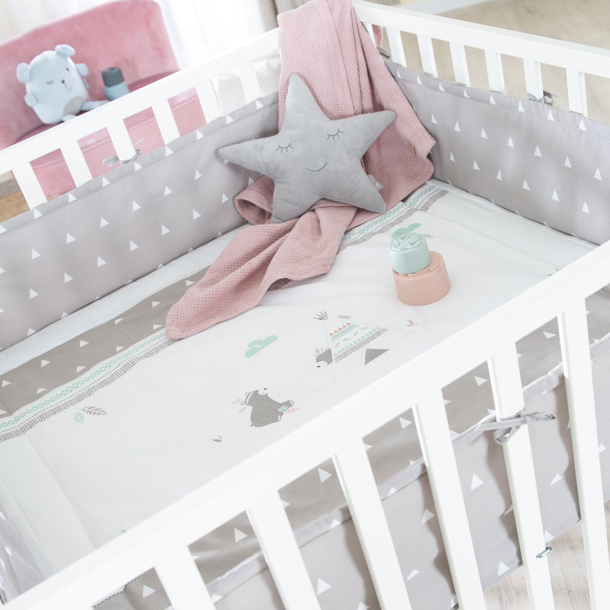 Roba 202046WES198 Laufgitter 100x100 cm Indibär weiß - Produktbild 9