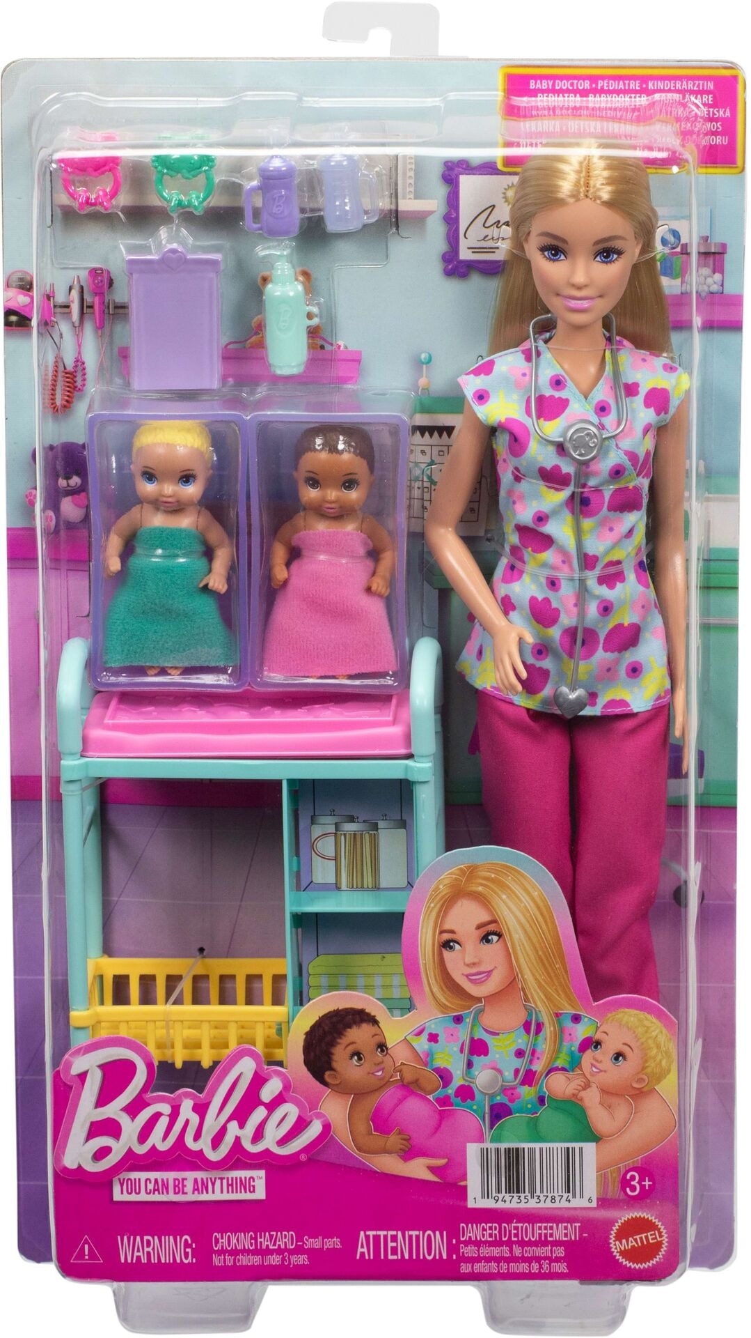 Produktfoto - Mattel - Barbie Nurturing Spielset - Kinderärztin - Modell MATTEL JMK12
