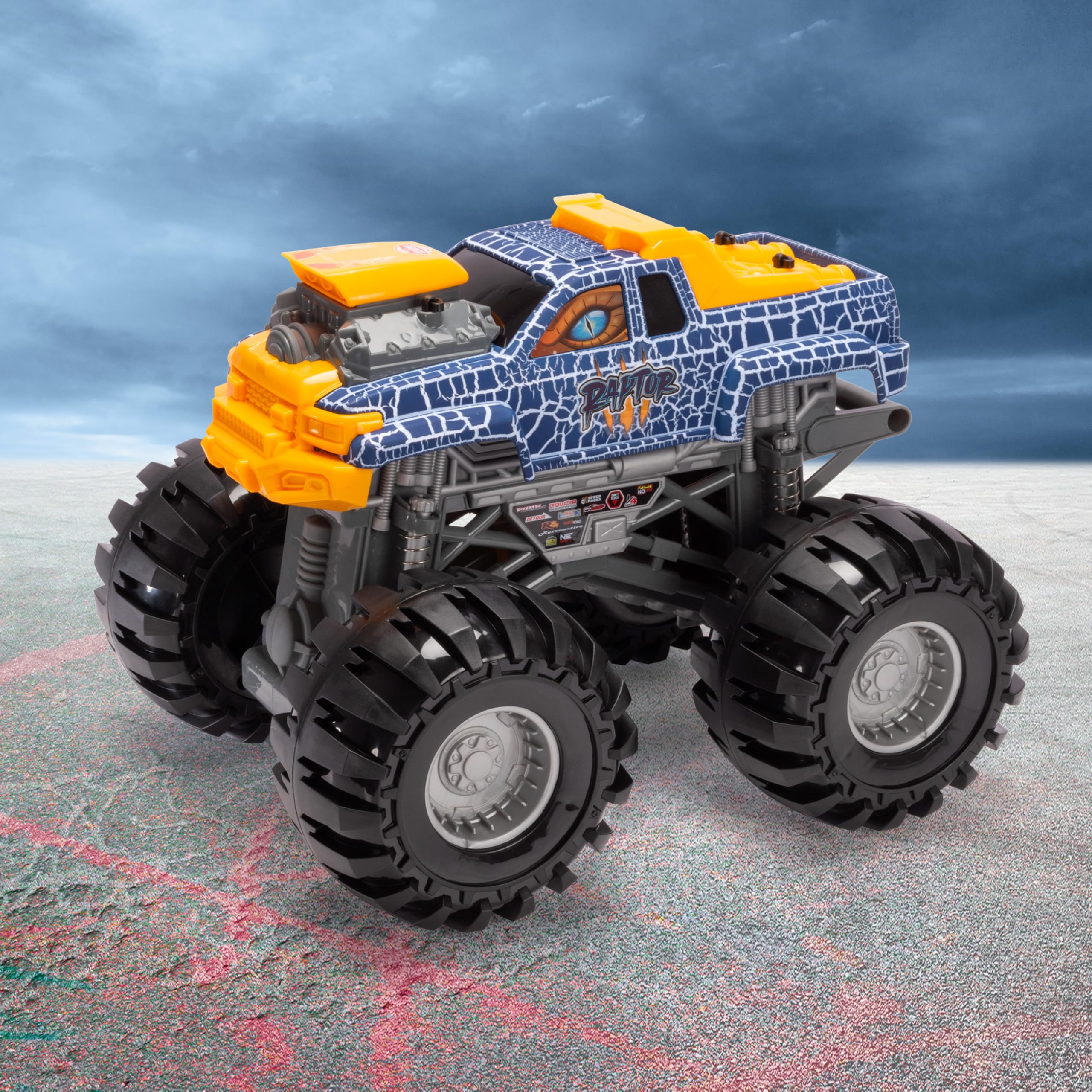 Dickie Monster Raptor Truck - Dino-Monstertruck mit Freilauf & Federung 203757007