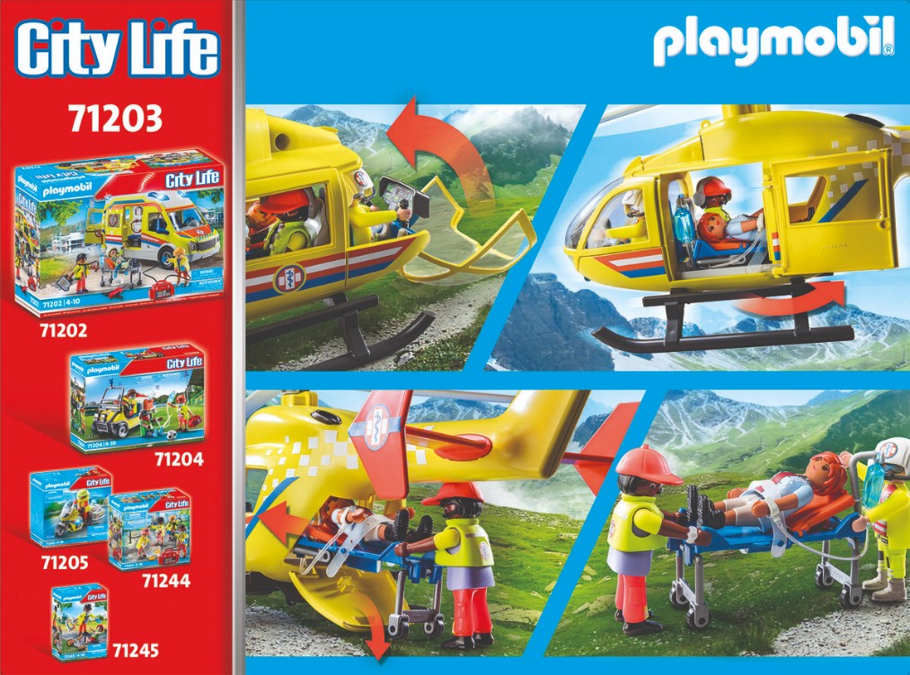 PLAYMOBIL, 71203, Rettungshelikopter, Spielbereich, Person