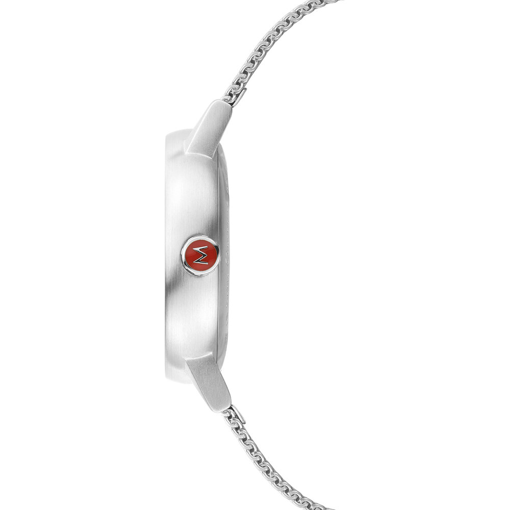 Mondaine evo2 316L Stainless steel Wiße MSE.35110.SM Elektrisches Gerät, Mikrophon, Adapter, Elektronik, Halskette
