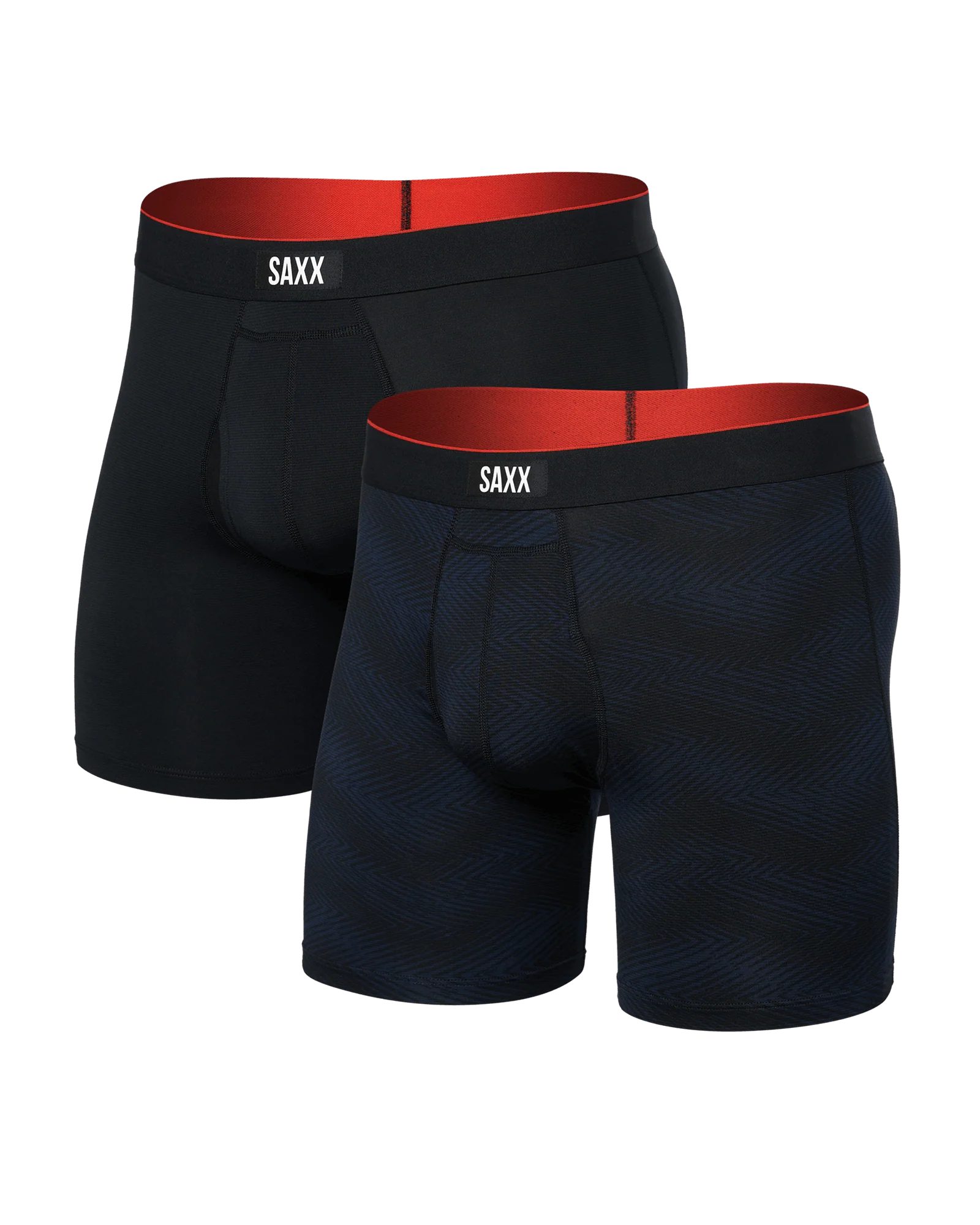 SAXX 2er-Pack Boxershorts Multi-Sport Mesh (2 Pack) - Schwarz / Navy