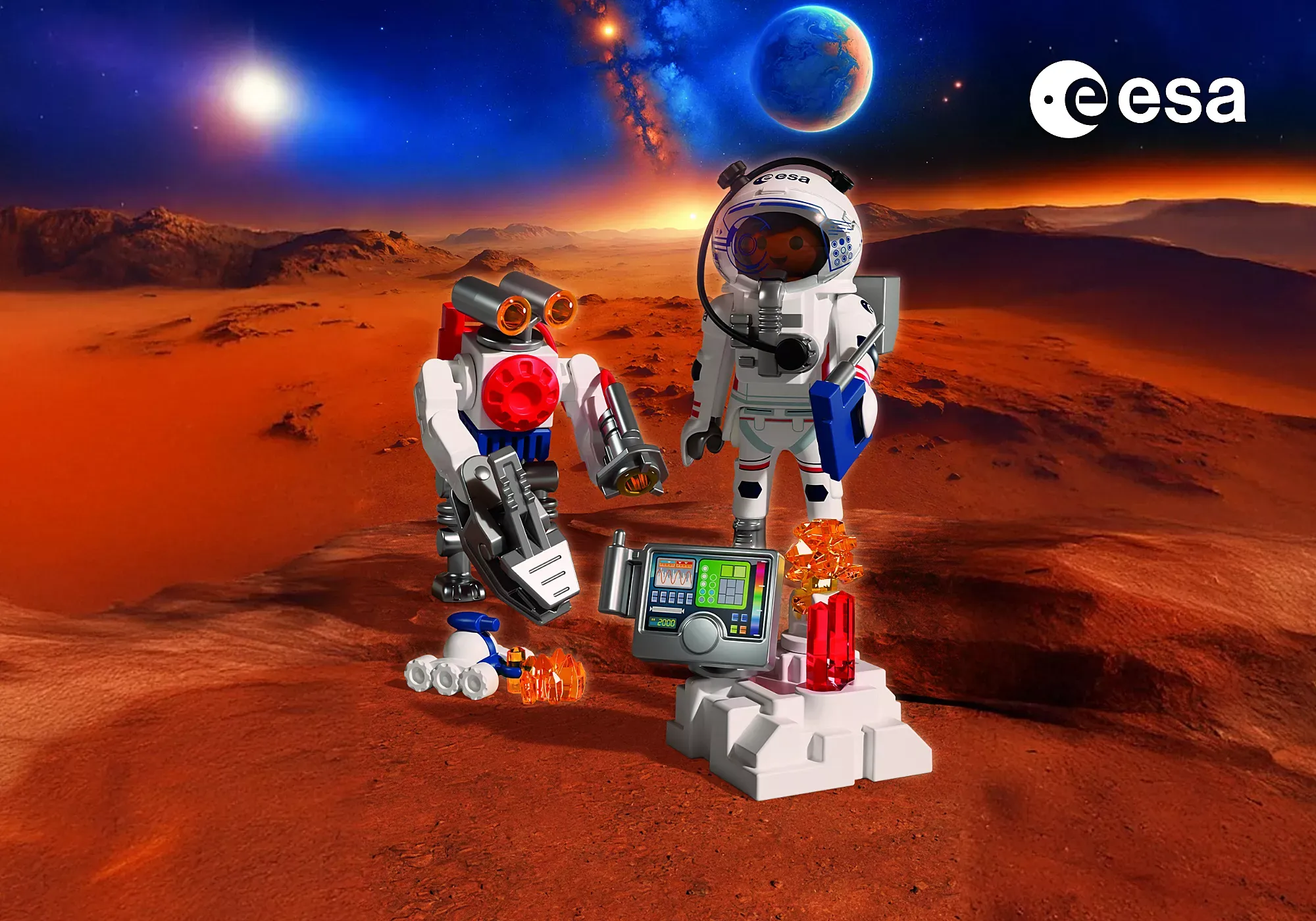 PLAYMOBIL® 72014 ESA: Astronaut mit Roboter