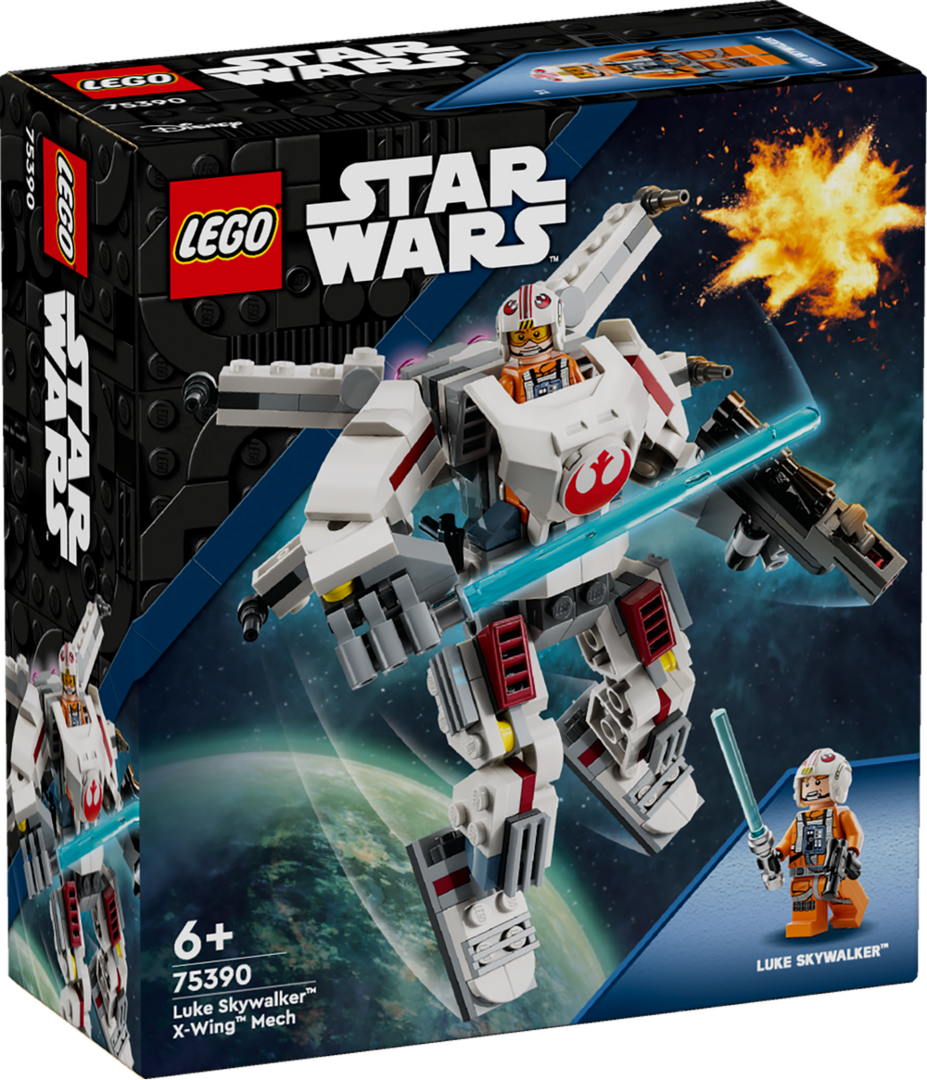 LEGO, 75390, Star, Wars™, Luke, Skywalkers, X-Wing, Mech, Roboter, Spielzeug