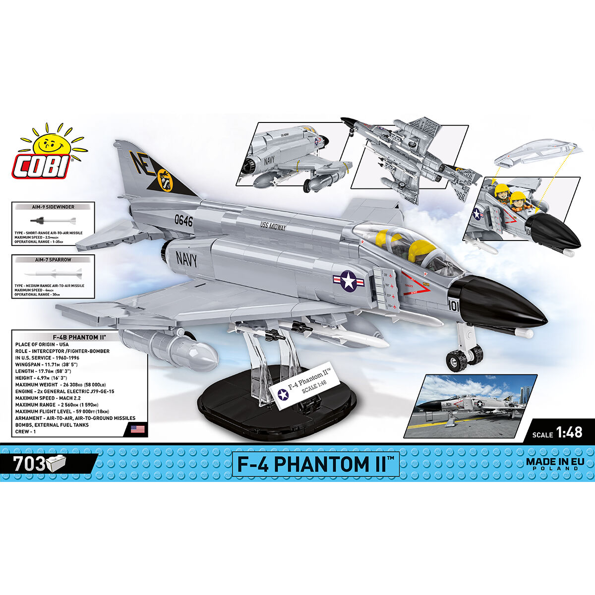 COBI 5897 - F-4 Phantom II - USS MIDWAY - Bild 4