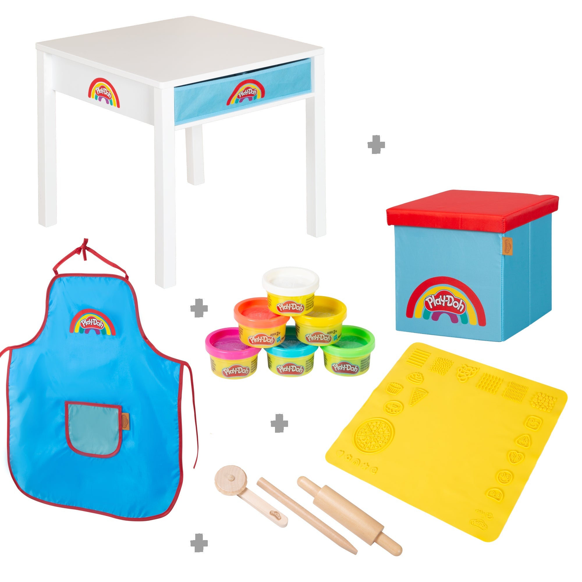 Roba 450730PD1ZU Basteltisch roba x Play-Doh weiß – Spielmöbel - Produktbild 3