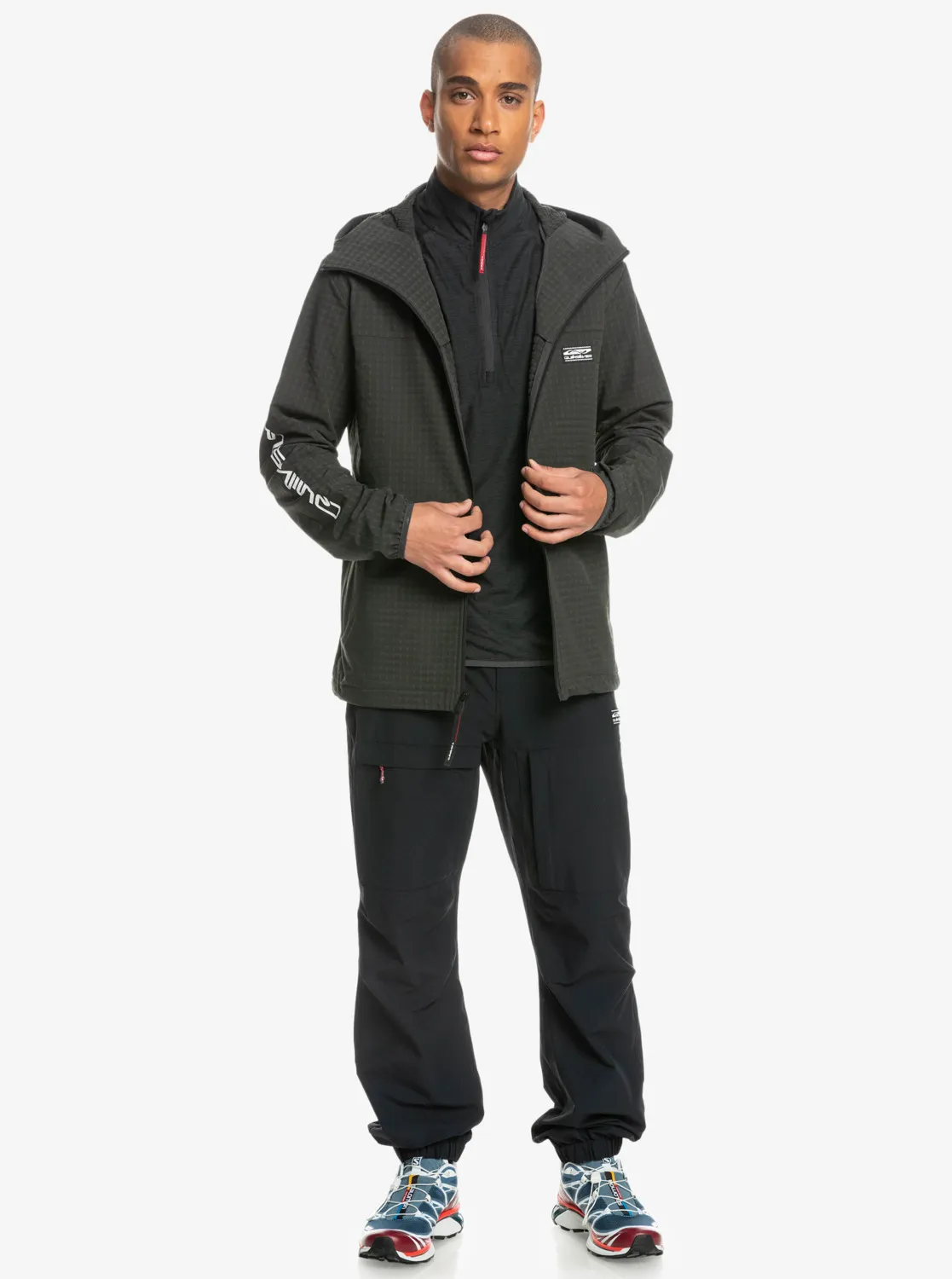 Quiksilver The Endurancey - Kapuzenpulli mit Reißverschluss für Männer Metallgrau GR. L