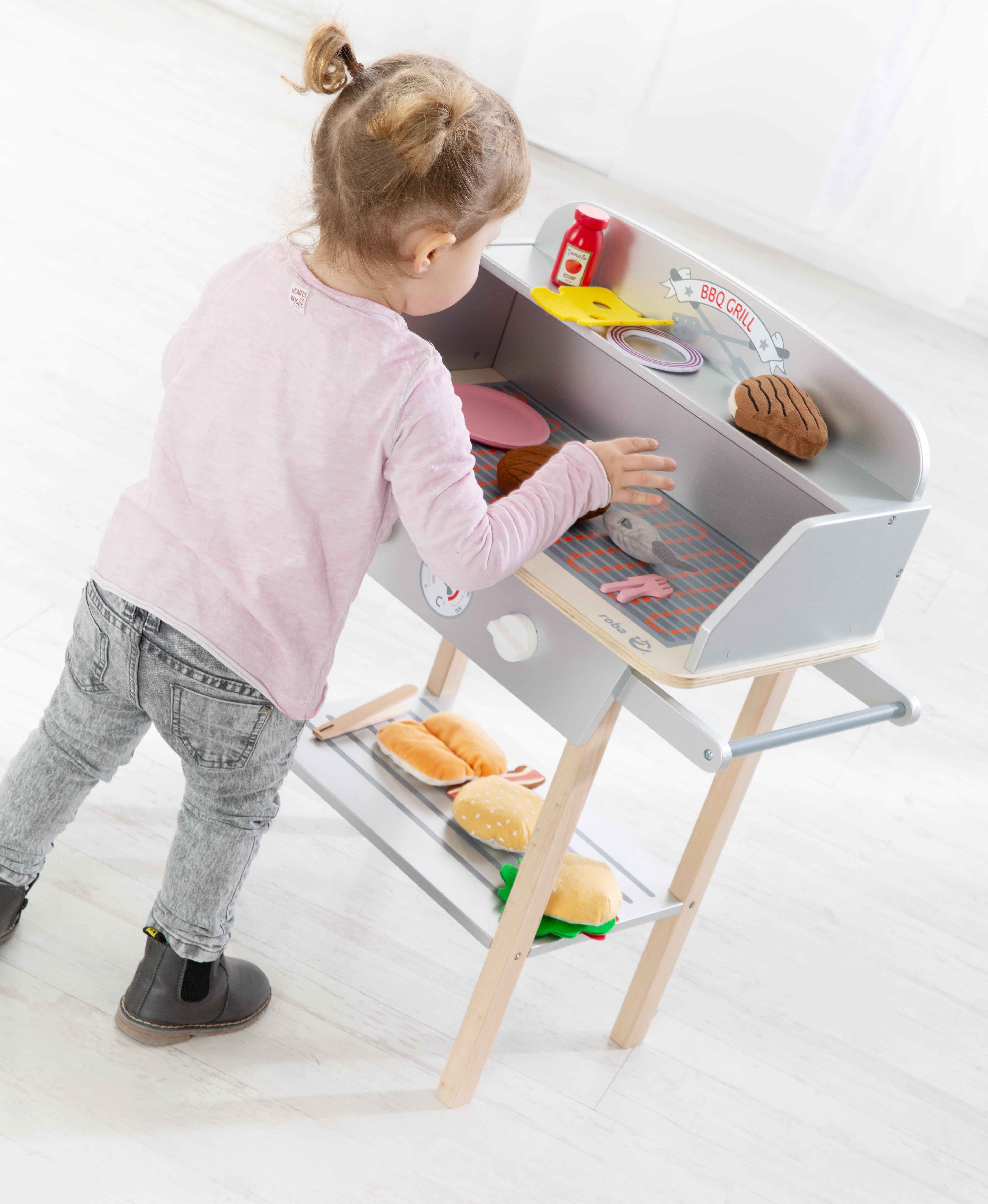 Roba 480212ZU BBQ Grill mit Zubehör grau-braun – Rollenspiel - Produktbild 7