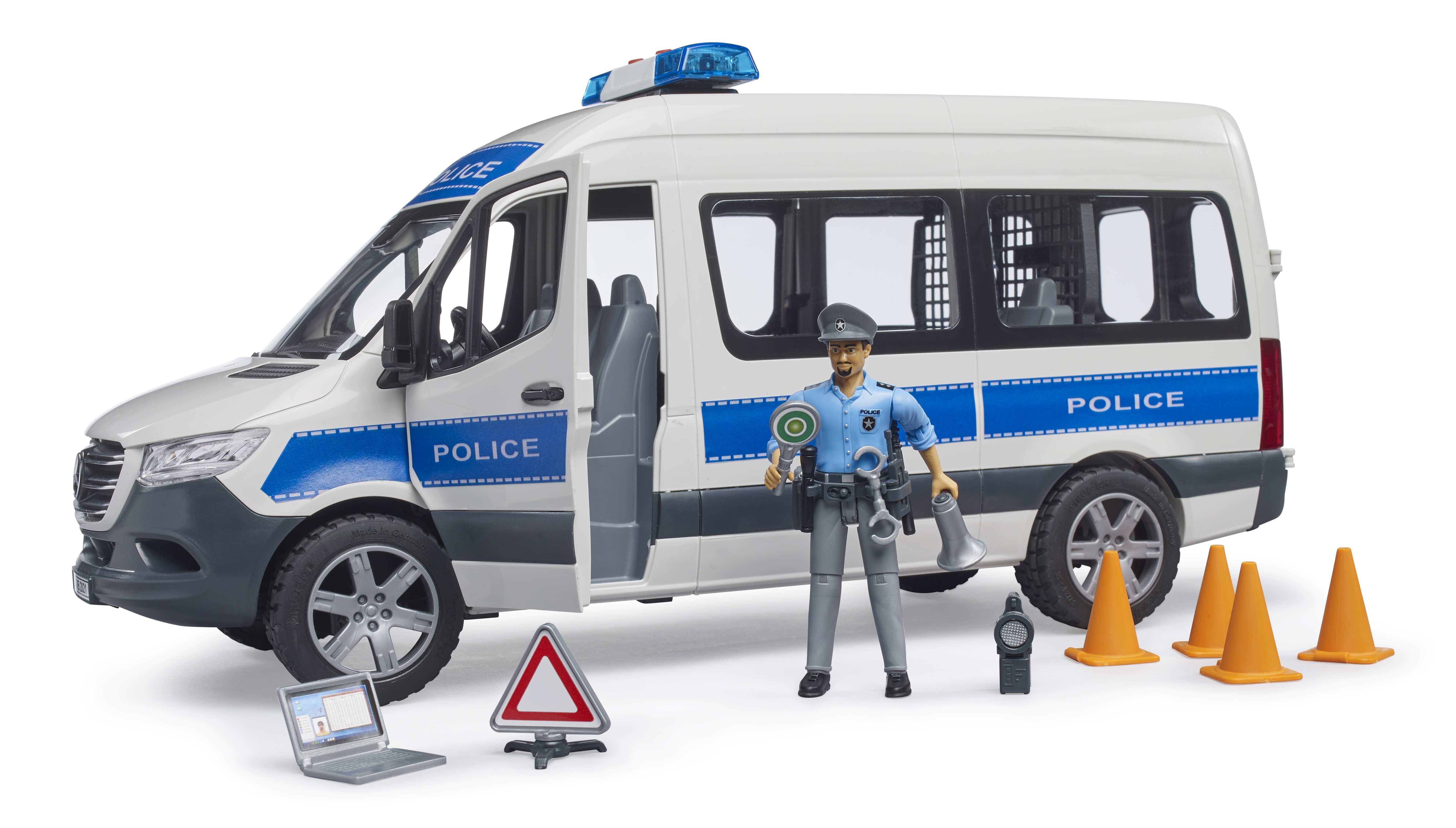 BRUDER 02683 - MB Sprinter Polizei Einsatzfahrzeug mit Light & Sound Modul - Bild 3