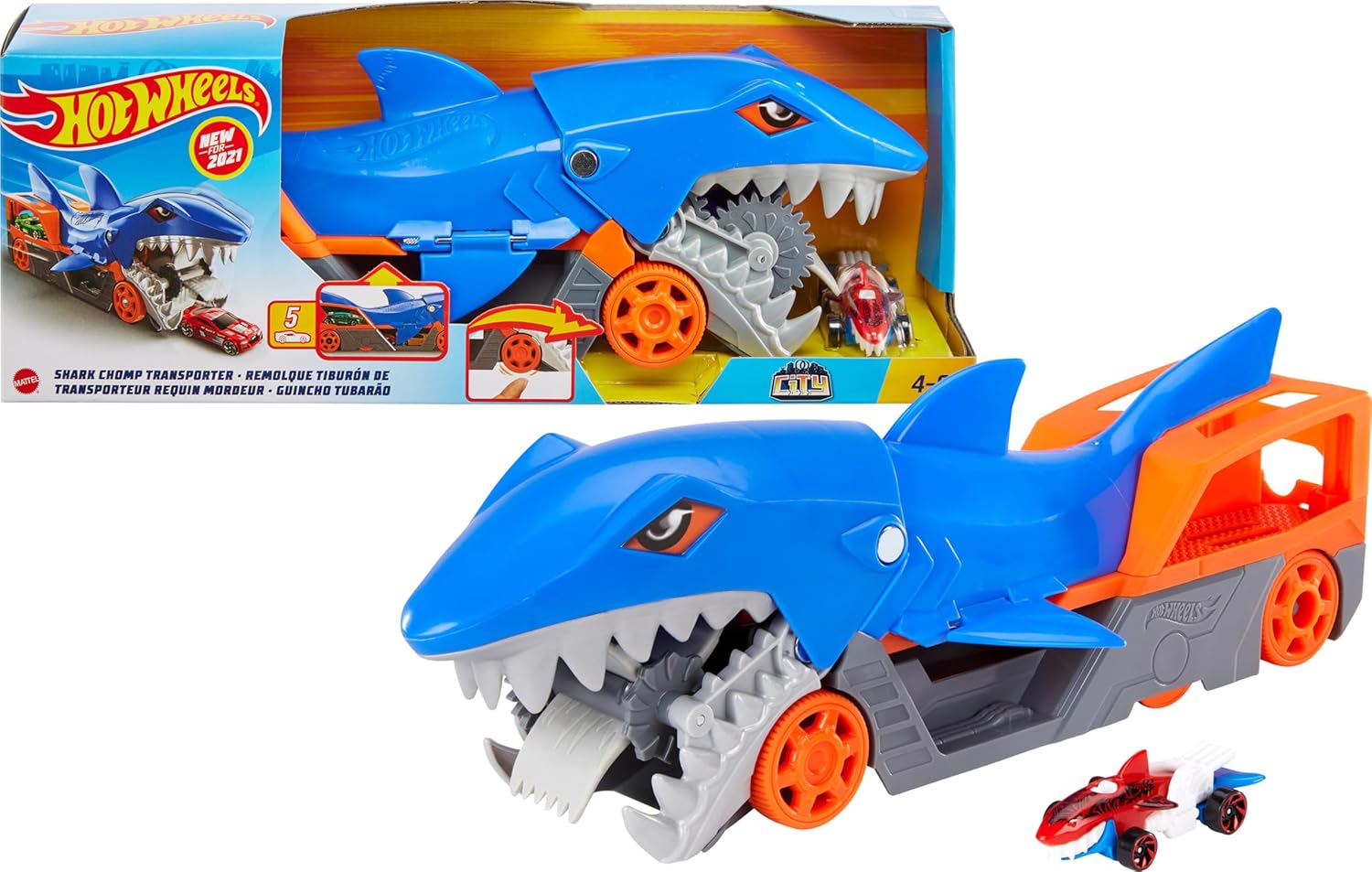 Hot Wheels Hungriger Hai-Transporter GVG36 Hot Wheels Hungriger Hai-Transporter GVG36