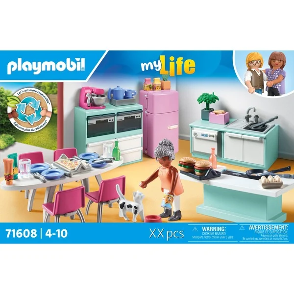 PLAYMOBIL 71608 Küche Mit Essplatz
