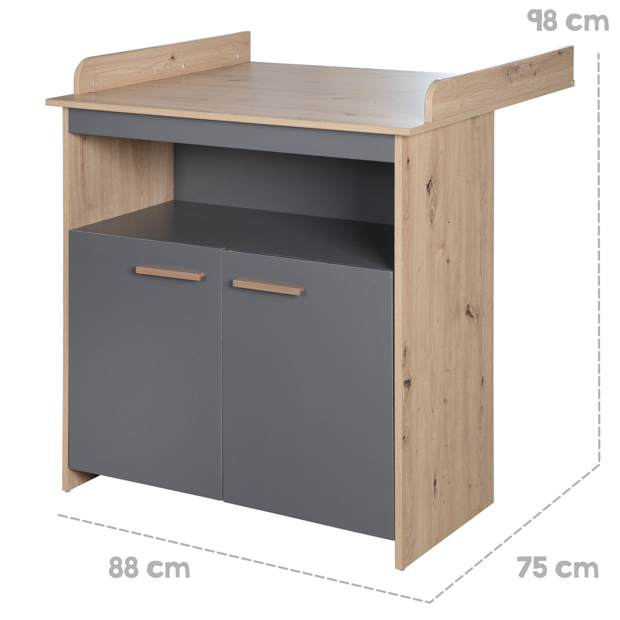 Roba 1711865A Wickelkommode Anna anthrazit – Wickelkommode schmal - Produktbild 9