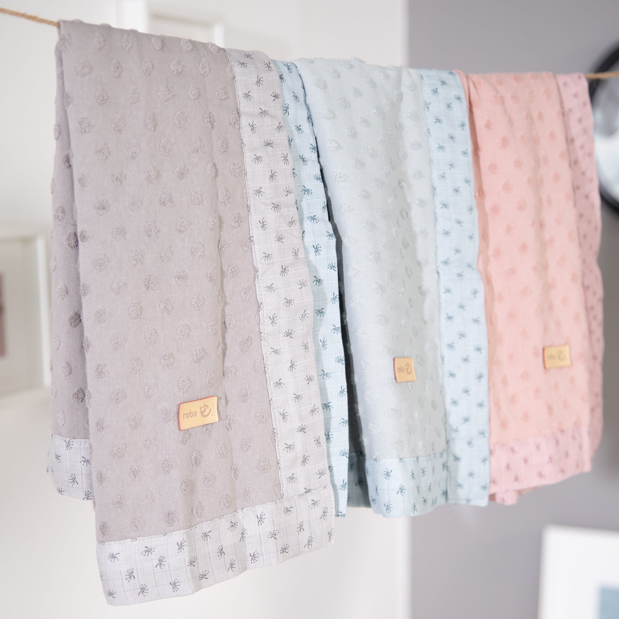 Roba 306111G228 Babydecke Lil Planet türkis hell blau – Heim Textilien - Produktbild 2