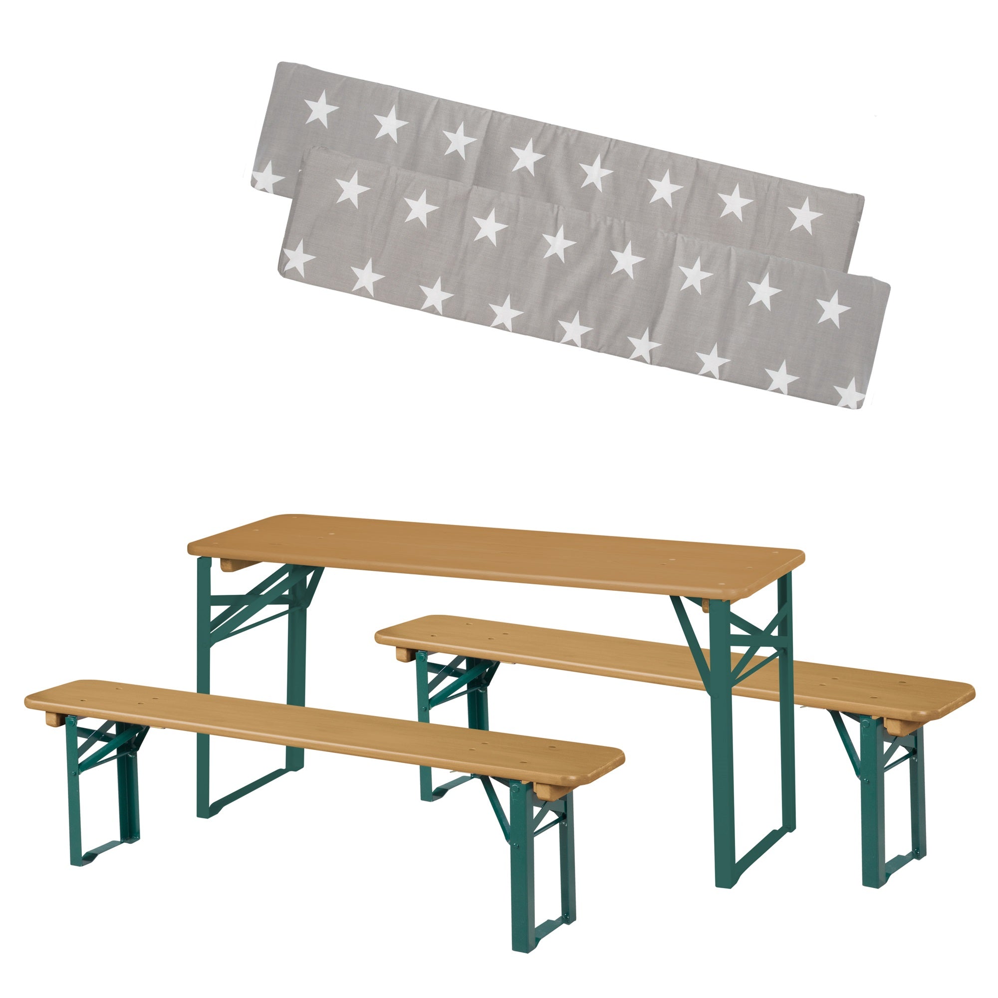 Roba 457010NAV190 Set Kinderparty-Garnitur mit Bankkissen teakholz farben – Outdoor FSC - Produktbild 7