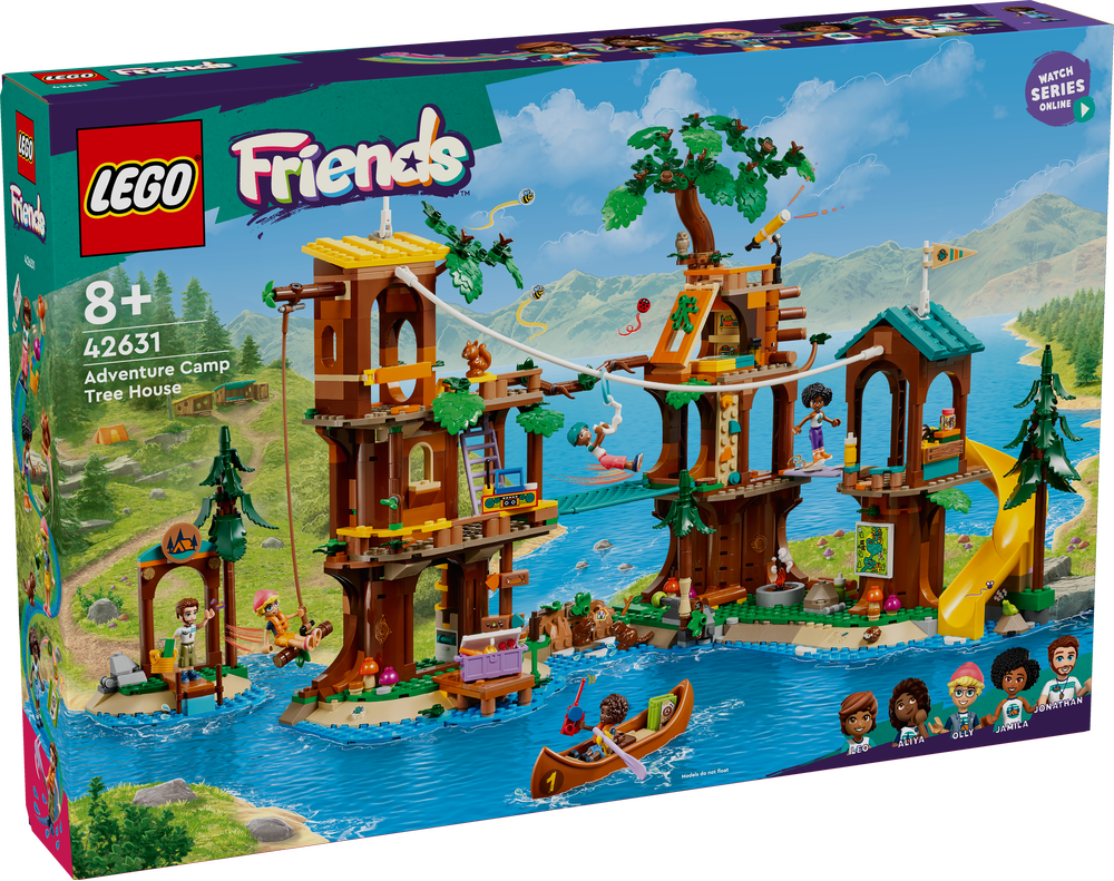 LEGO, 42631, Friends, Baumhaus, im, Abenteuercamp, Spielbereich, Wasser, Wasserpark, Draußen, Person