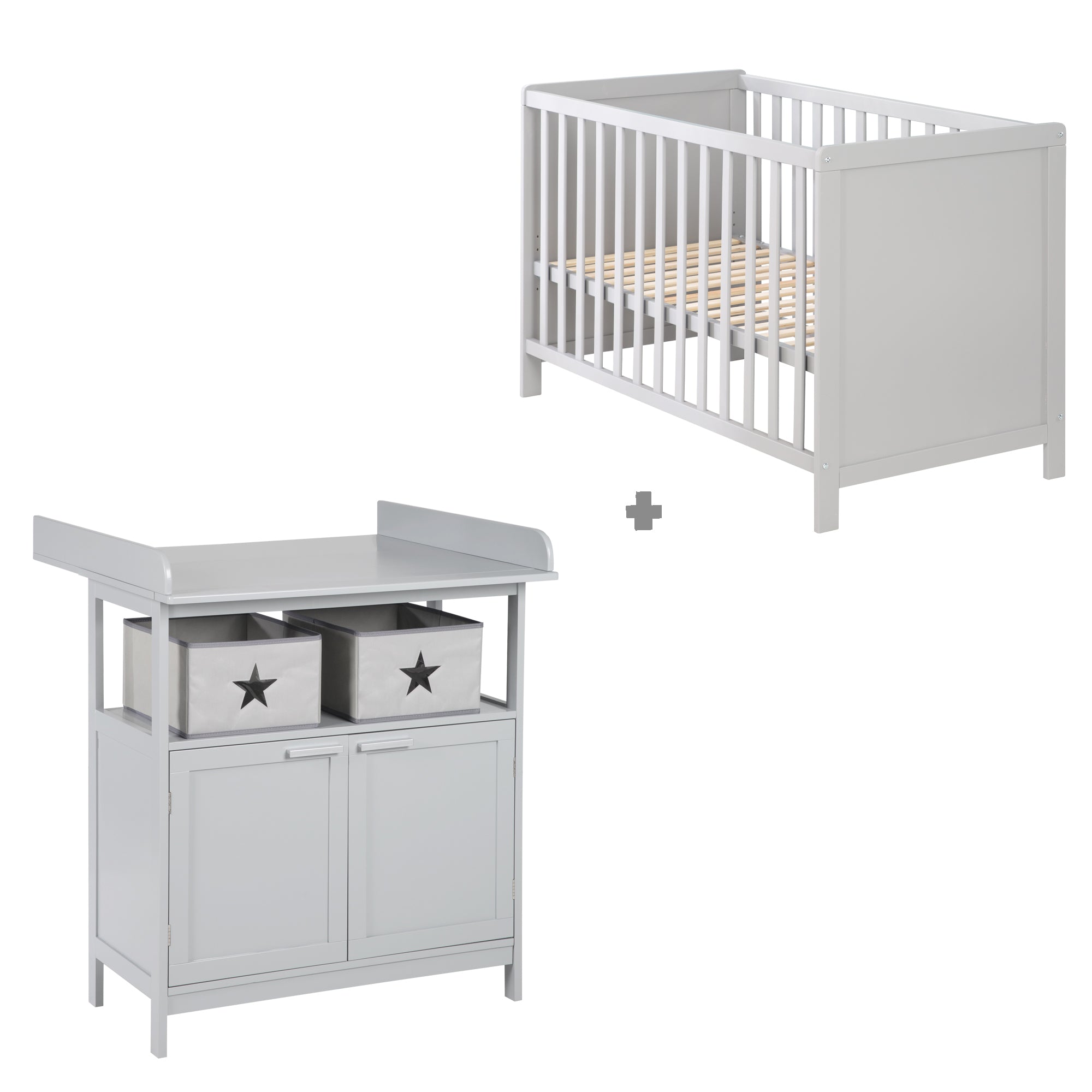Roba 1017040 Kinderzimmerset Hamburg taupe – Kinderzimmer Set - taupe - Kinderzimmer Set - Produktbild 1