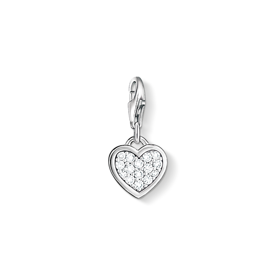 Thomas Sabo Anhänger Charm-Club Glitzerherz 925 Sterling Silber Zirkonia Weiß 0967-051-14 Thomas, Sabo, Anhänger, Charm-Club, Glitzerherz, 925, Sterling, Silber, Zirkonia, Weiß, 0967-051-14, Zubehor, Ohrring, Schmuck, Diamant, Edelstein