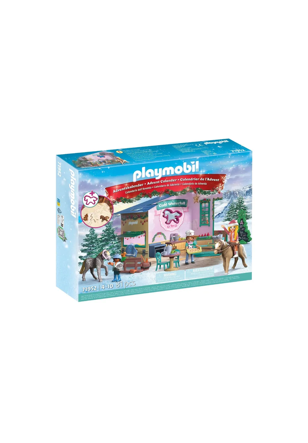 PLAYMOBIL, 71952, Adventskalender:, Weihnachtsbacken, im, Reitercafé PLAYMOBIL 71952 Adventskalender: Weihnachtsbacken im Reitercafé