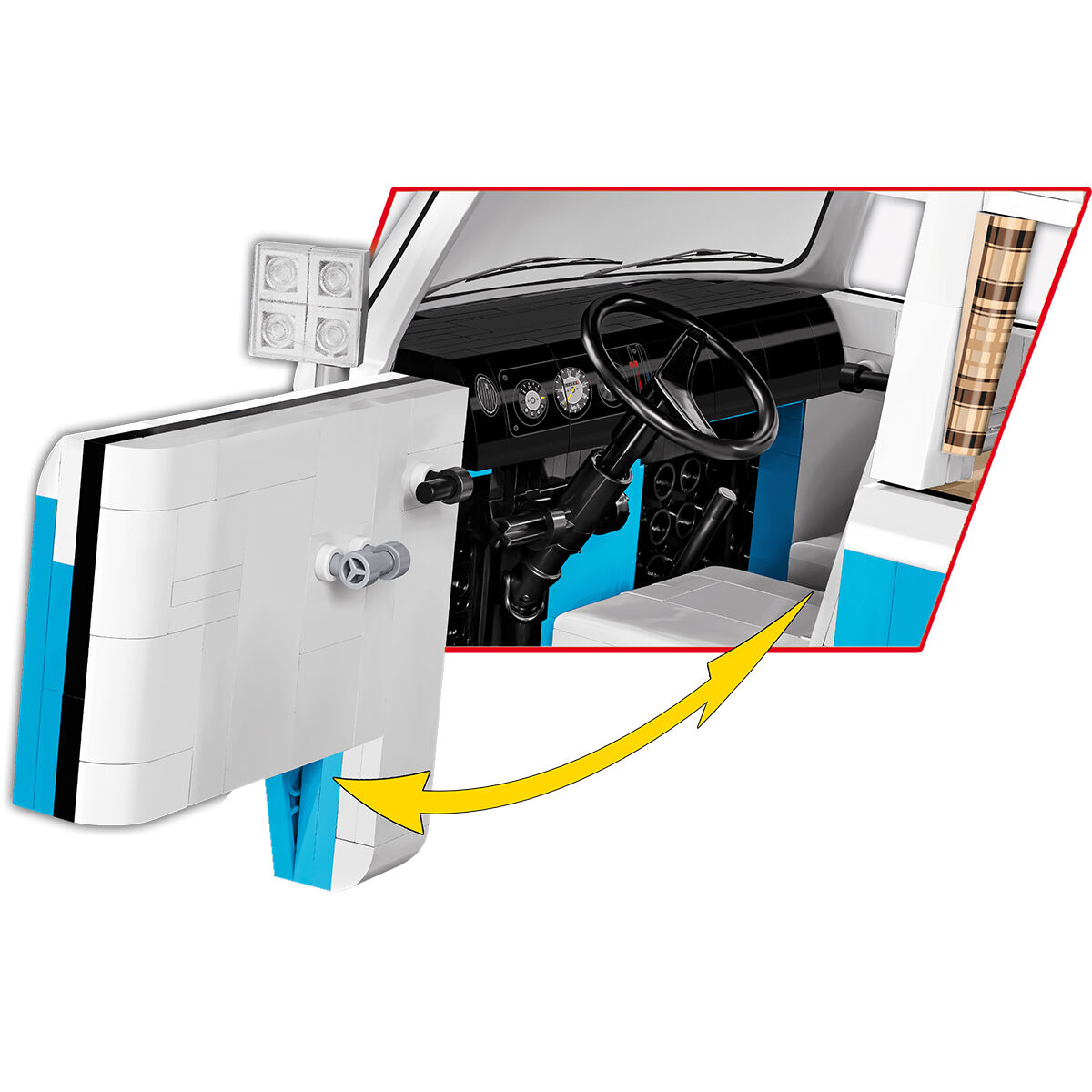 COBI 24362 - VW Transporter T2B BUS SCALE 1:12 - Bild 10