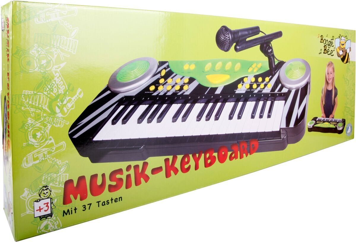 Boogie Bee Elektronisches Keyboard mit Mikrofon, Länge 68 cm Boogie, Bee, Elektronisches, Keyboard, mit, Mikrofon, Länge, 68, cm, Person