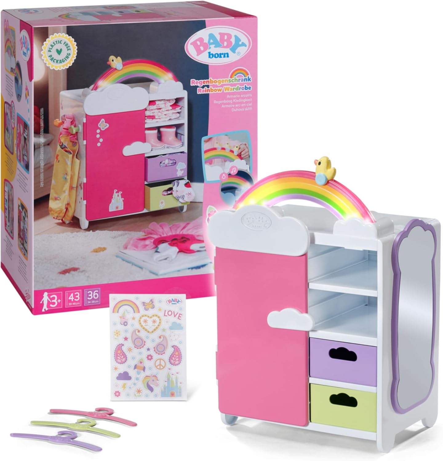 BABY born® Regenbogen Schrank