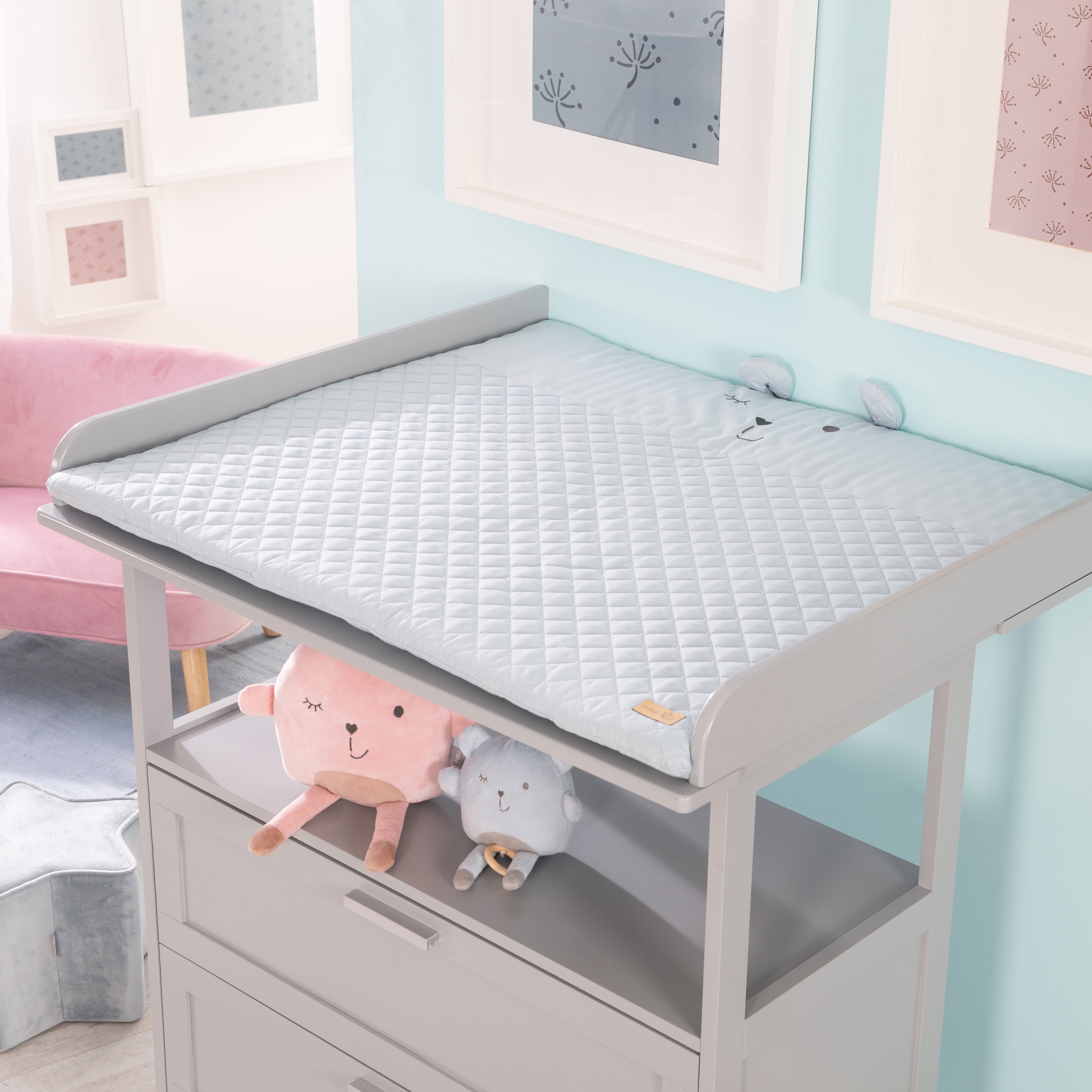 Roba 307075V231 Krabbeldecke mit Spielbogen türkis – Krabbeldecken - Produktbild 3