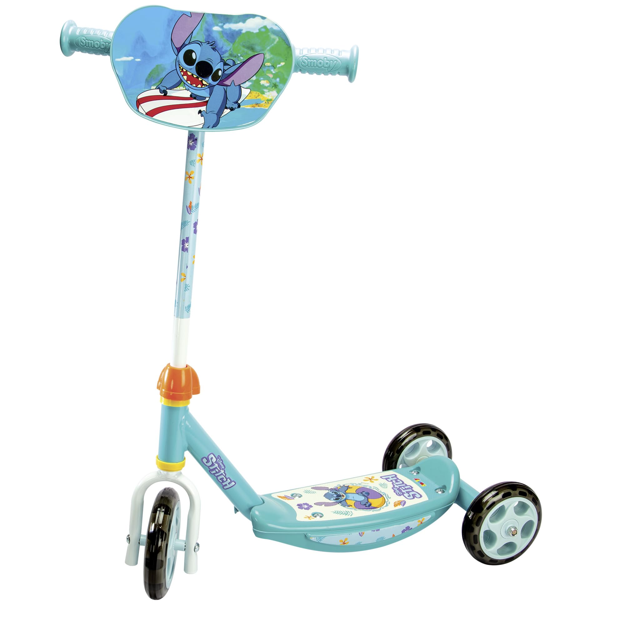 Smoby Stitch Roller 3-Rad-Scooter für Kinder mit verstellbarem Lenker und rutschfester Trittfläche 7600750917 Smoby, Stitch, Roller, 3-Rad-Scooter, für, Kinder, mit, verstellbarem, Lenker, und, rutschfester, Trittfläche, 7600750917, Roller, Transport, Fahrzeug, Rasenmäher, Rad