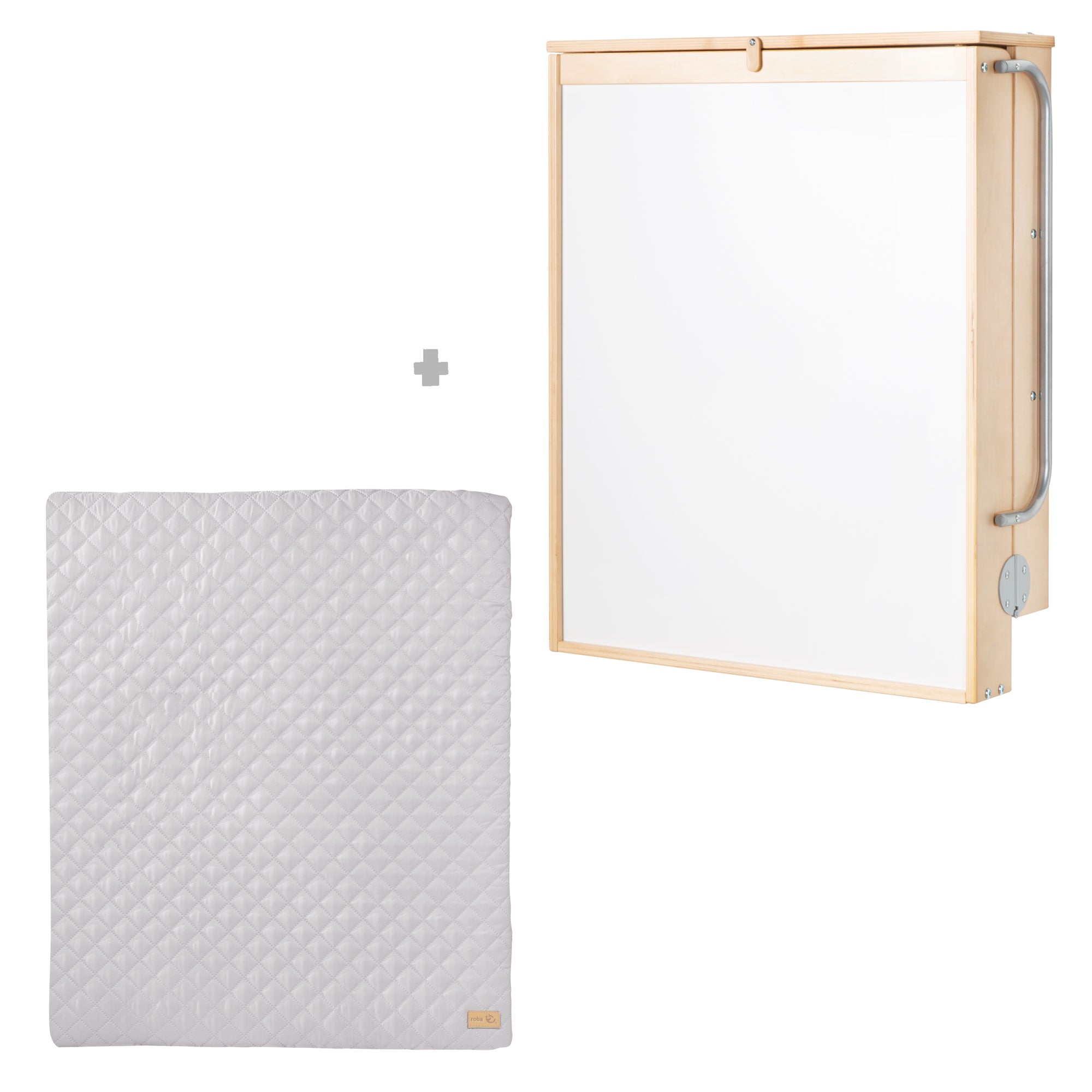 Roba 212015NAV230 Wandwickelregal +Wickelauflage grau braun gebeizt – Wickeln & Baden - Produktbild 11