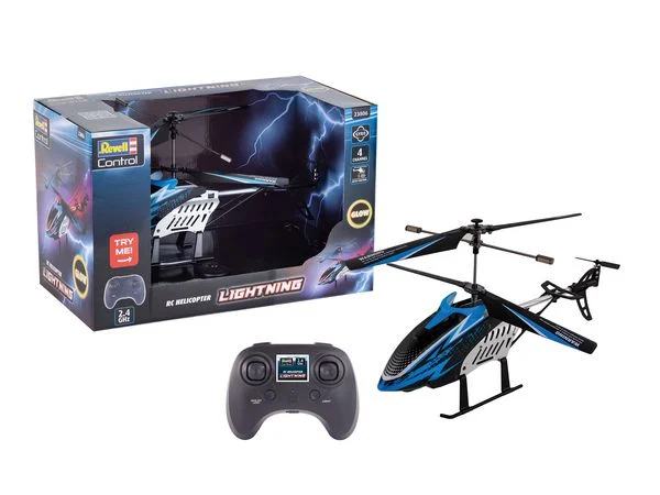 Carrera RC Helicopter Lightning, blau, Revell Control Ferngesteuerter Hubschrauber