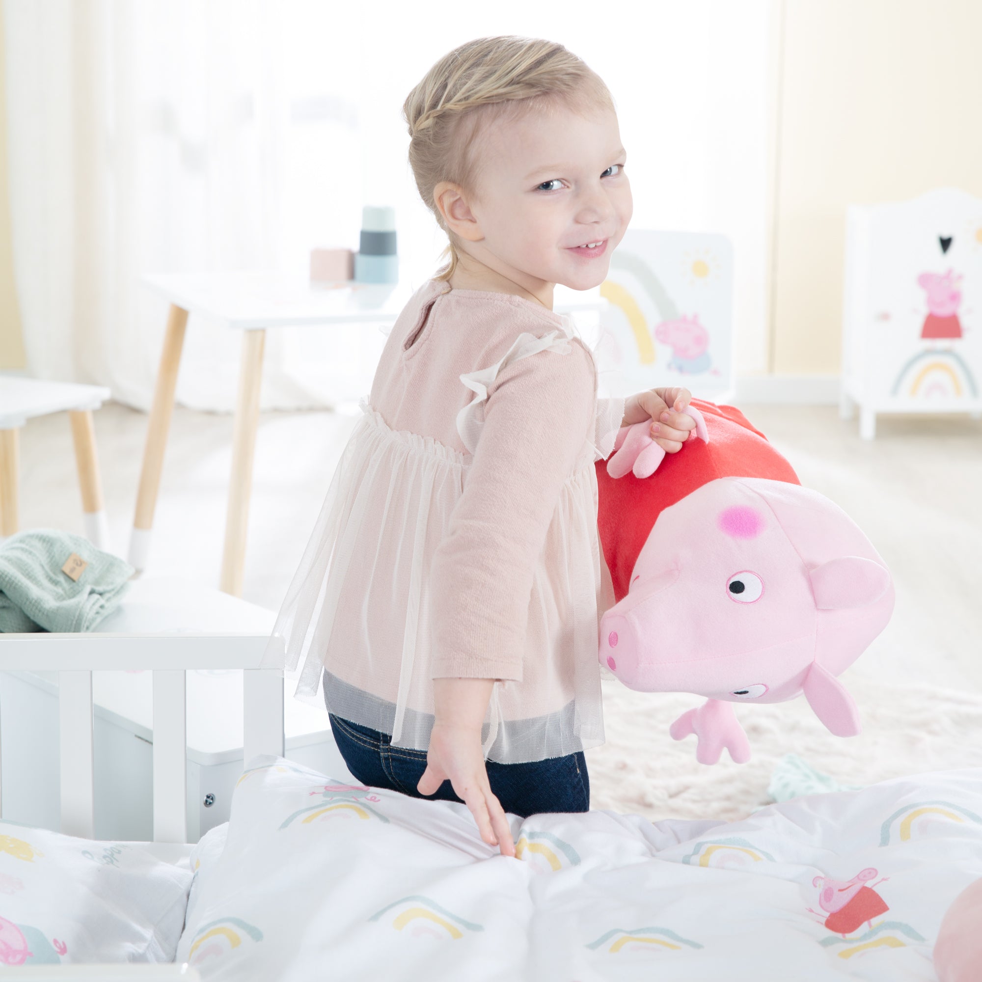 Roba 1491PP1 Bettwäsche 2-tlg Peppa Pig weiß – Bettwäschen - Produktbild 5