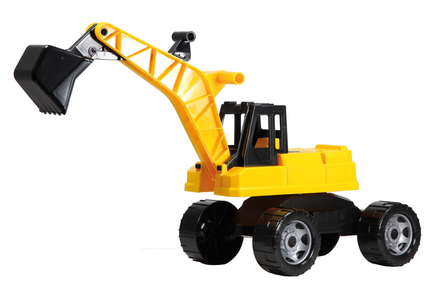 LENA Löffelbagger 70cm schwarz/gelb 50kg Maschine, Rad, Bulldozer, Maschine, Rad, Bulldozer