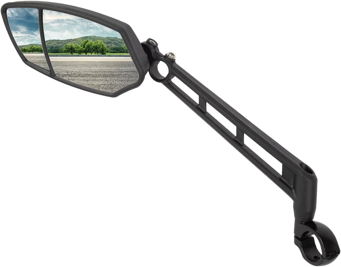 TWIRL 270037 – Fahrradspiegel 3rd Eye BS mit geteiltem Spiegelglas Schwarz