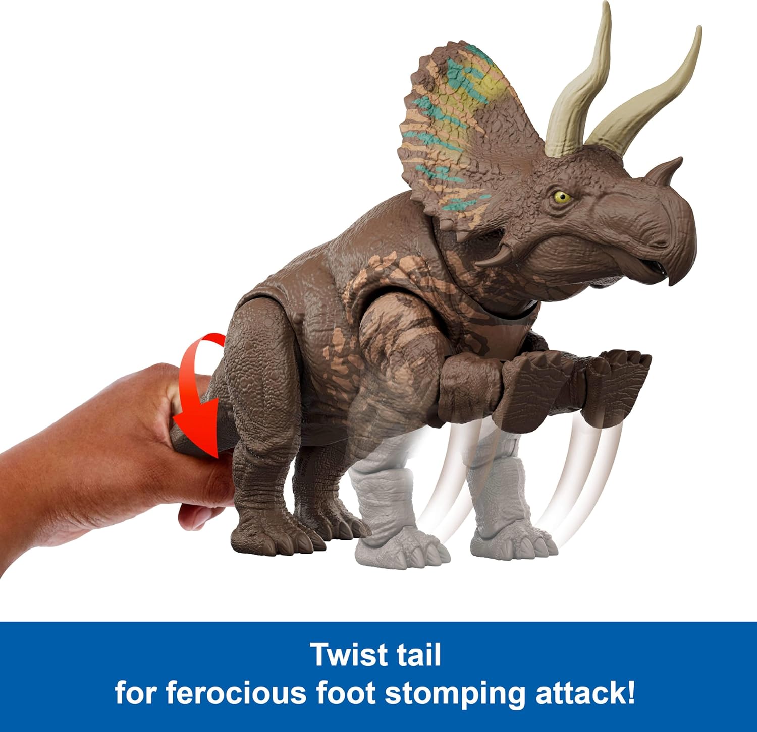 Jurassic World™ Gigantic Thrashers Eotriceratops Tier, Dinosaurier, Reptil