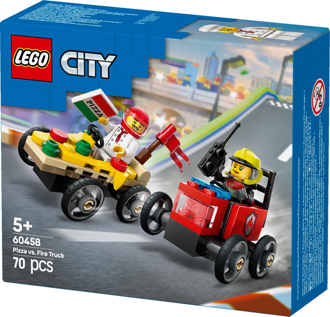 LEGO® City 60458 Pizzalieferwagen vs. Löschauto