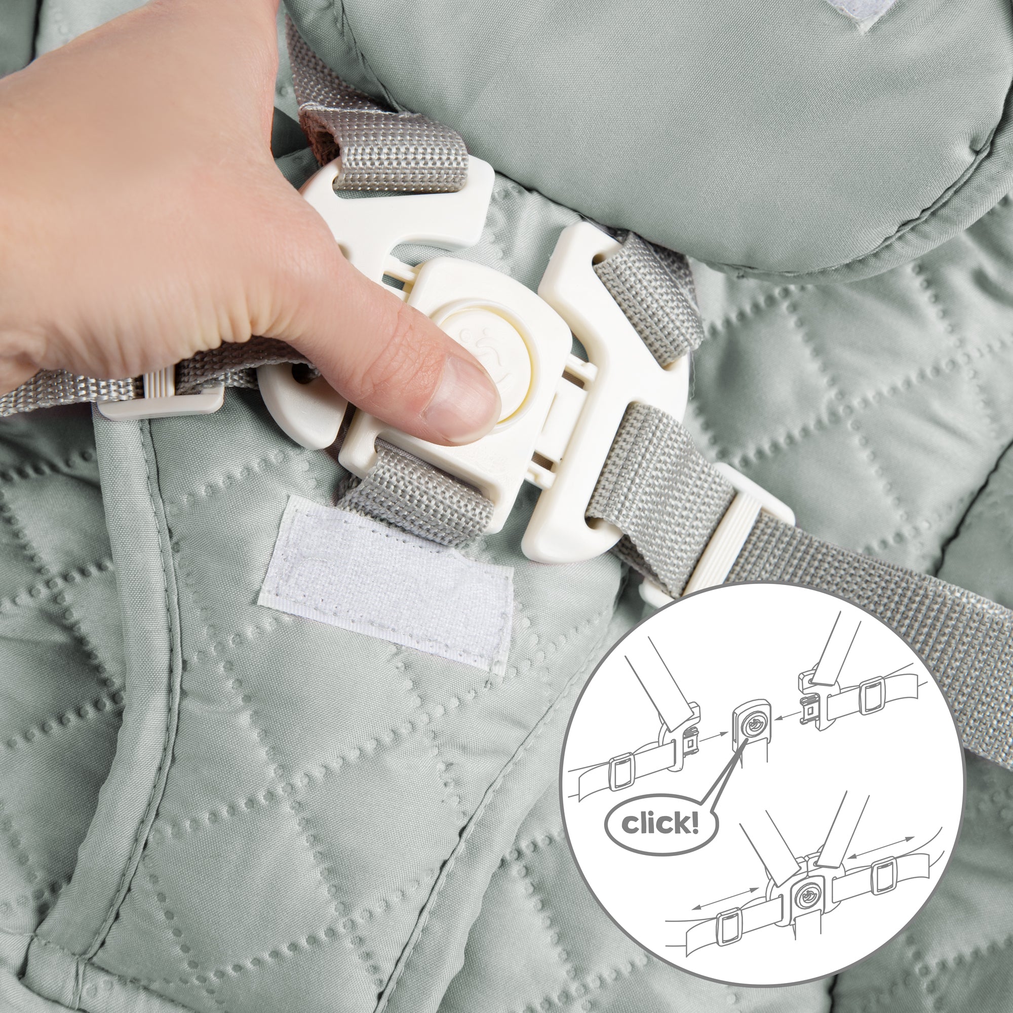 Roba 75063NAV241 Treppenhochstuhl, Set 2in1 Frosty green natur lackiert - Produktbild 5