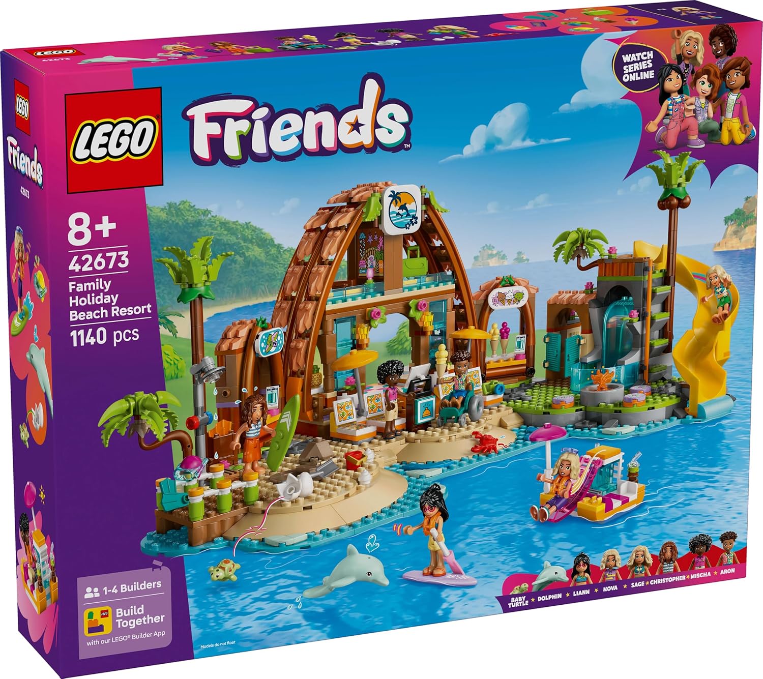LEGO® Friends 42673 Familienurlaub im Strandresort Freizeitpark, Wasser, Wasserpark, Person