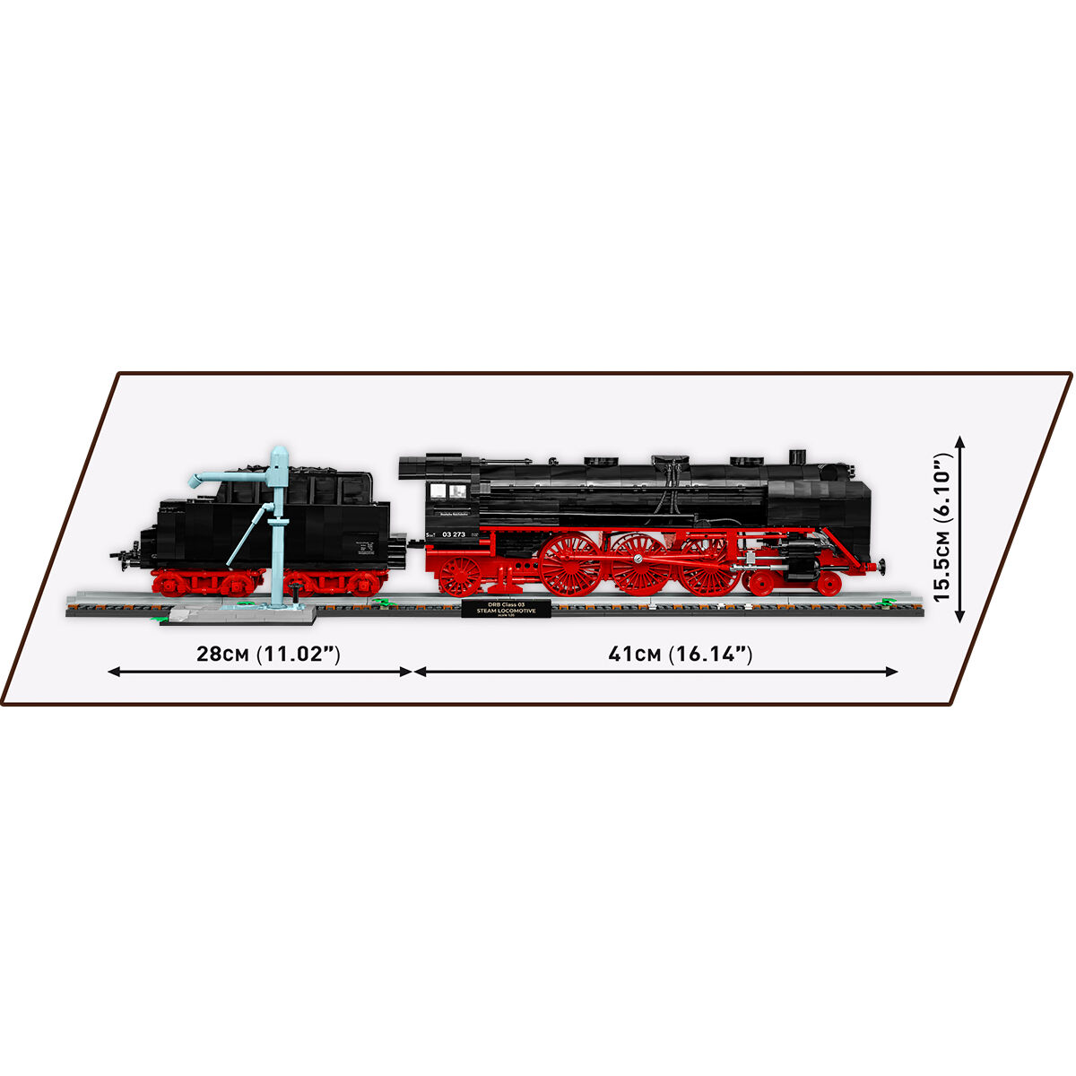 COBI 6286 - DR BR 03 STEAM Locomotive & Watercrane - Bild 8