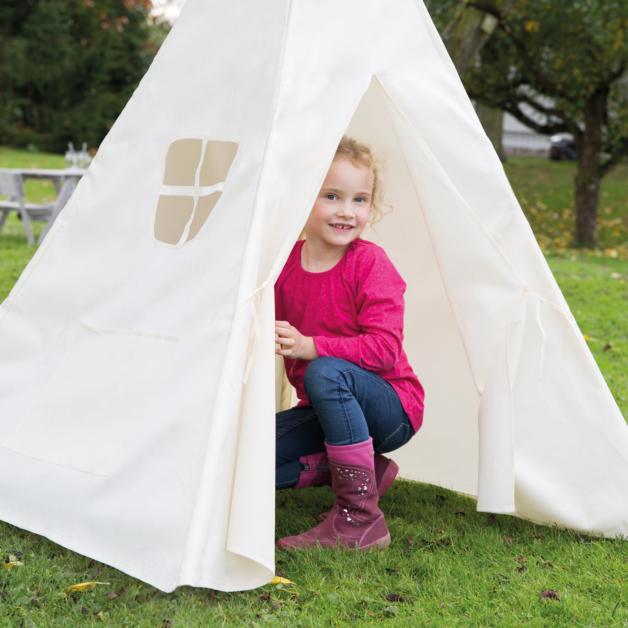 Roba 460230BE Indianerzelt 'Tipi' beige – Spielen & Spaß - Produktbild 4