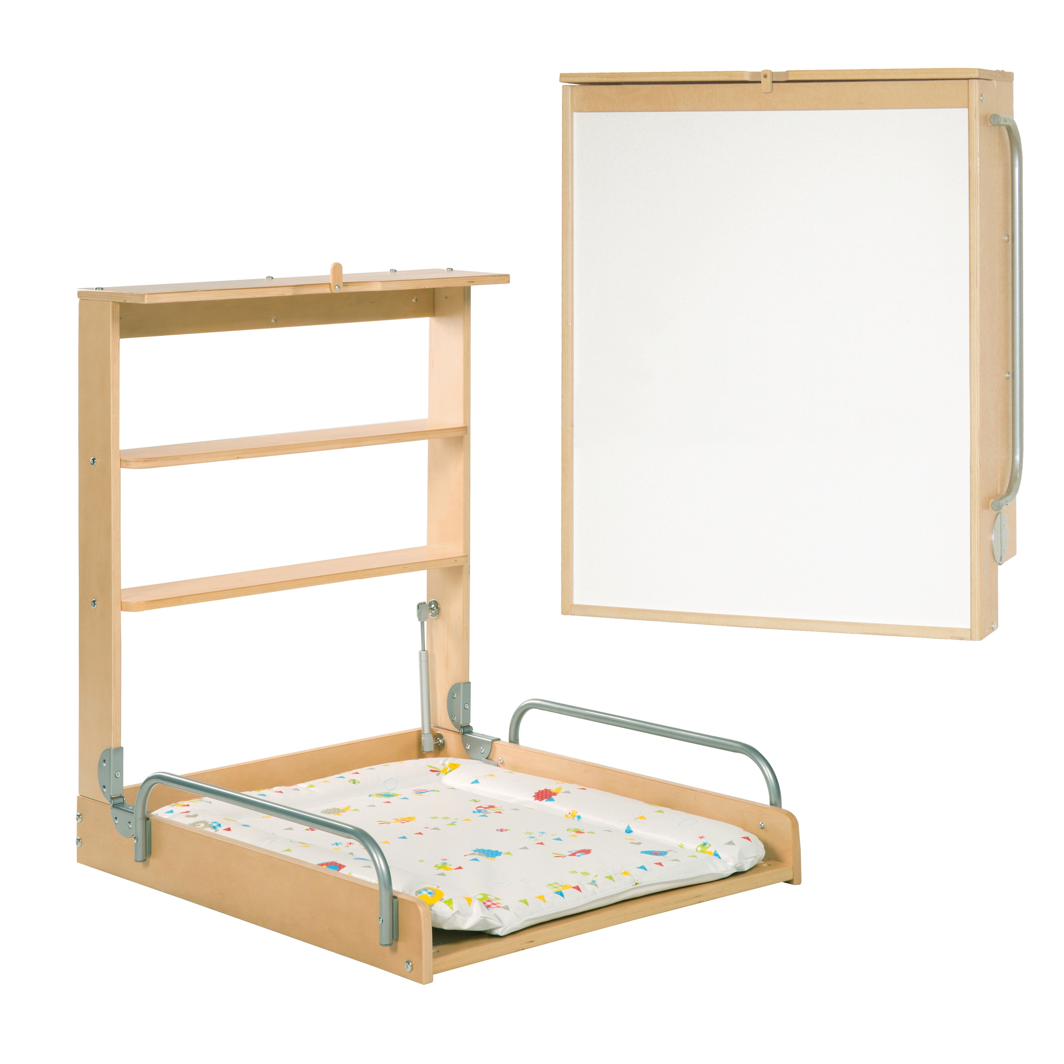 Roba 26015F150 Wandwickelregal Waldhochzeit natur lackiert – Wickeln & Baden - natur lackiert - Wickeln & Baden - Produktbild 1