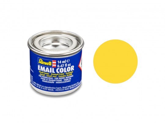 Revell_32115_gelb,_matt_RAL_1017_14_ml-Dose_Revell_Modellbau-Farbe_auf_Kunstharzbasis, Zinn, Kann