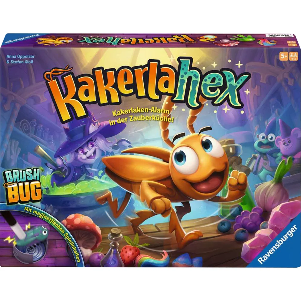 Ravensburger 24832 Kakerlahex Merk und Aktionsspiel mit elektronischer Ravensburger 24832 Kakerlahex Merk und Aktionsspiel mit elektronischer Kakerlake für Groß und Klein, für 2 4 Pers