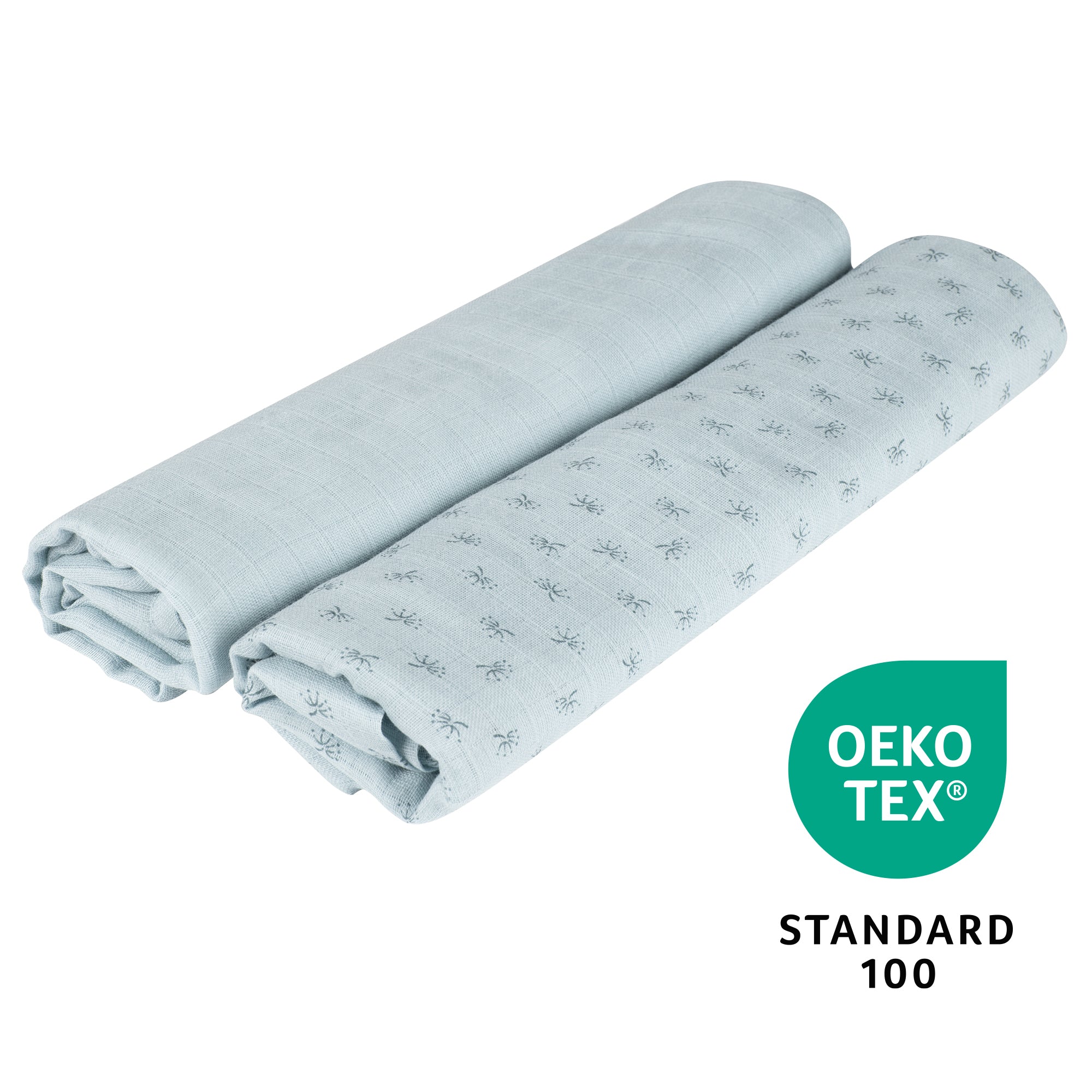 Roba 306130G228 2er Puck-/ Stilltuch Lil Planet türkis hell blau – Krabbeldecken - Produktbild 8