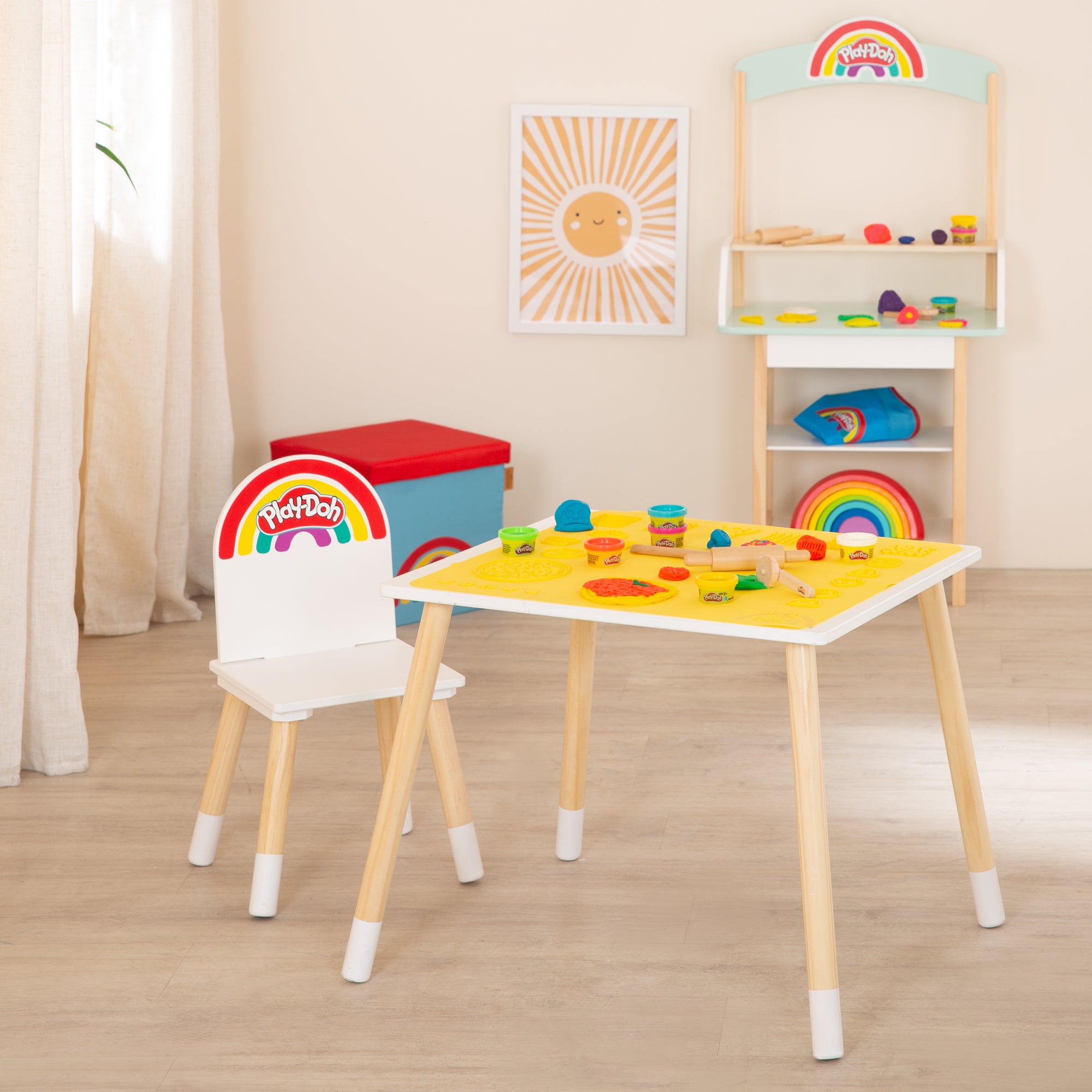 Roba 450015PD1ZU Sitzgruppen-Set roba x Play-Doh weiß – Spielmöbel - Produktbild 3