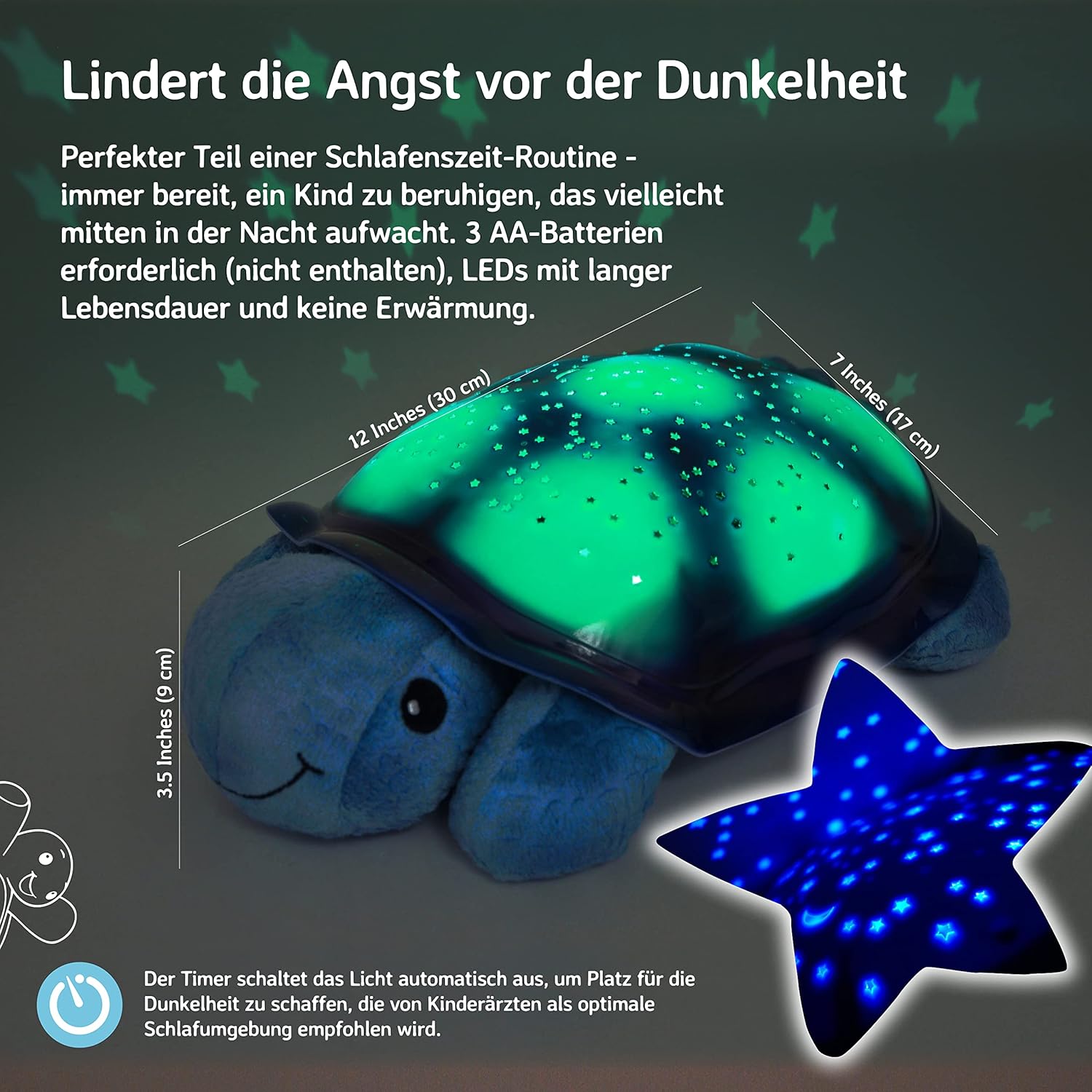 cloud b Einschlafhilfe Twilight Turtle blue, Nachtlicht