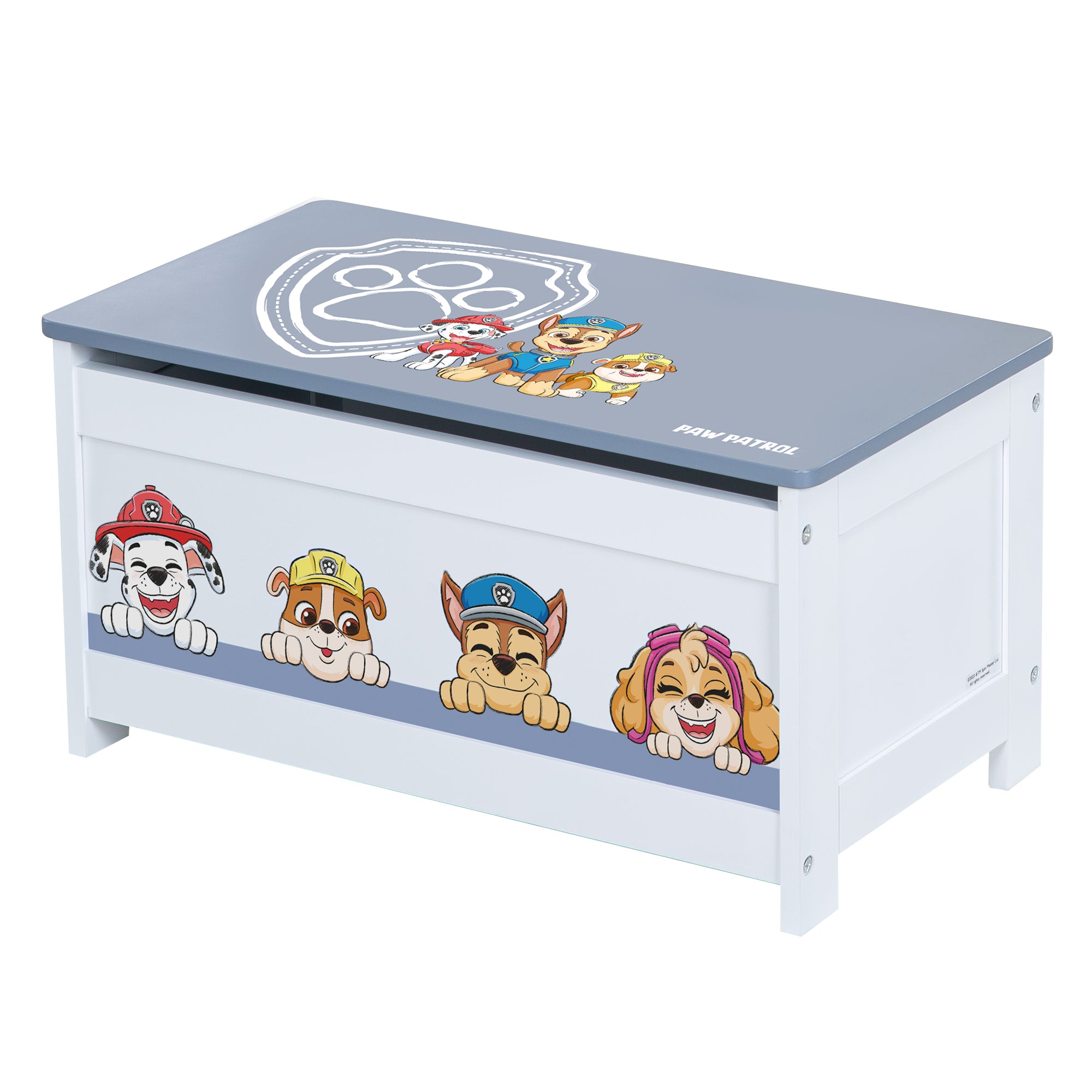 Roba 450518PW1 Spielzeugtruhe Paw Patrol weiß – Spielmöbel - weiß - Spielmöbel - Produktbild 1